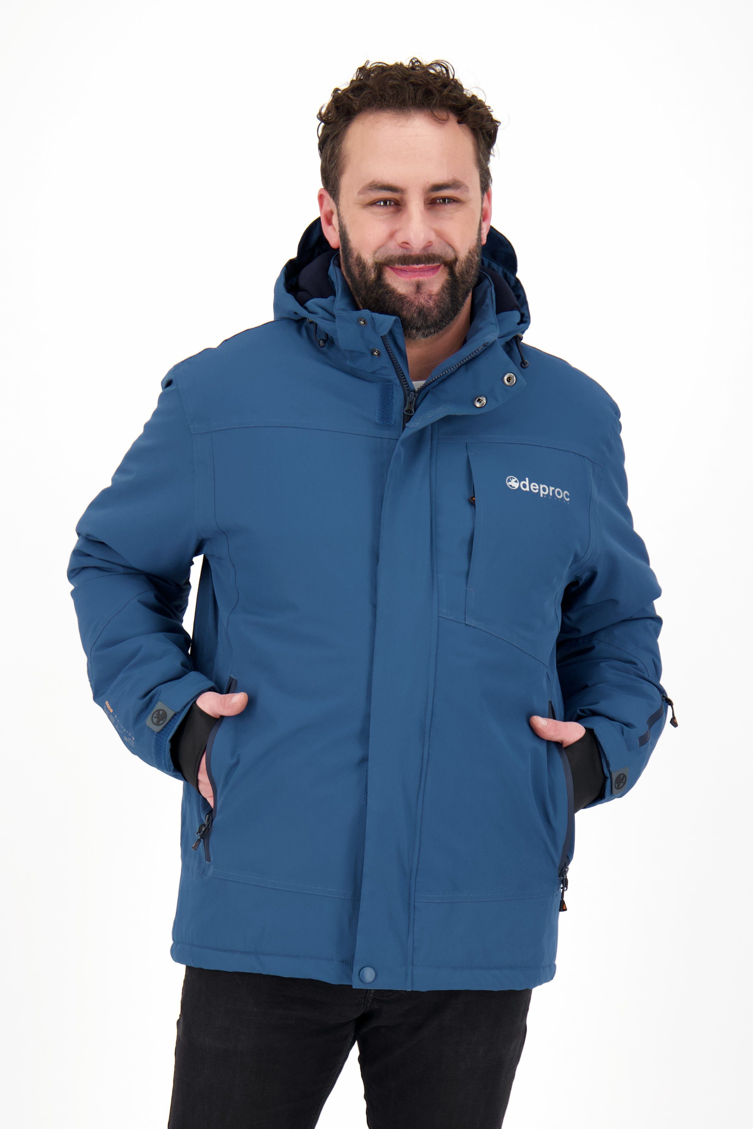 DEPROC Active Winterjacke MONTREAL MEN NEW CS mit abnehmbarer Kapuze, auch in Großen Größen erhältlich