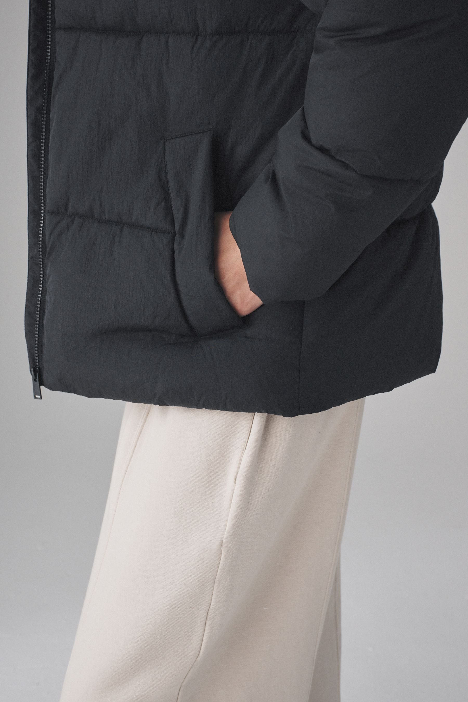 The Set Steppjacke The Set kurzer, wattierter Mantel (1-St)