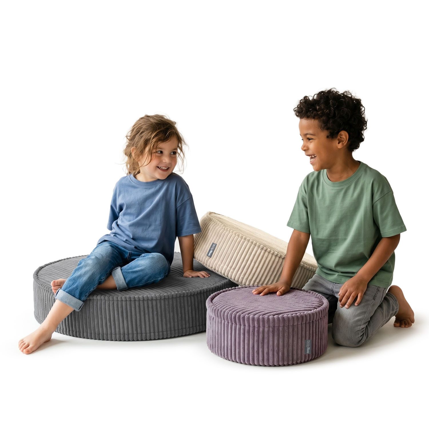 Klappmatratze KM-PF-FLOW-SML, KiddyMoon, (Set mit 3 Schaumstoffmodulen), Made in Europe