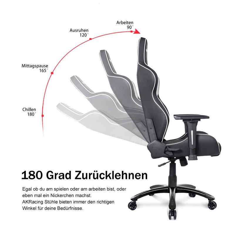 AKRacing Gaming-Stuhl AKRACING Core LX Plus AK-LXPLUS-WT hochwertiges Kunstleder