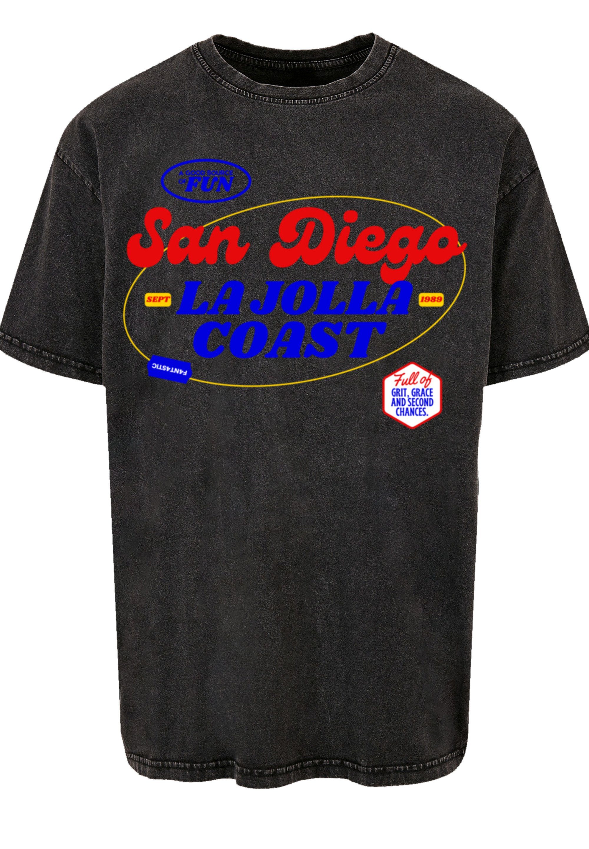 F4NT4STIC T-Shirt San Diego schwarz Print