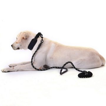 Retoo Hundeleine Gepolsterte Hundeleine Reflektierend Nylon Führleine Sicherheitsleine, (Set, 1 Leine), Der um 360° drehbare Karabinerhaken