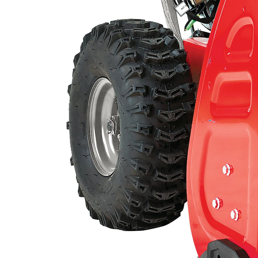 Hecht Benzin-Schneefräse mit Elektrostart 2-stufig LED und Radantrieb 13 m Wurfweite, 61,00 cm Arbeitsbreite, 8 Gänge - 190° Auswurfkanal