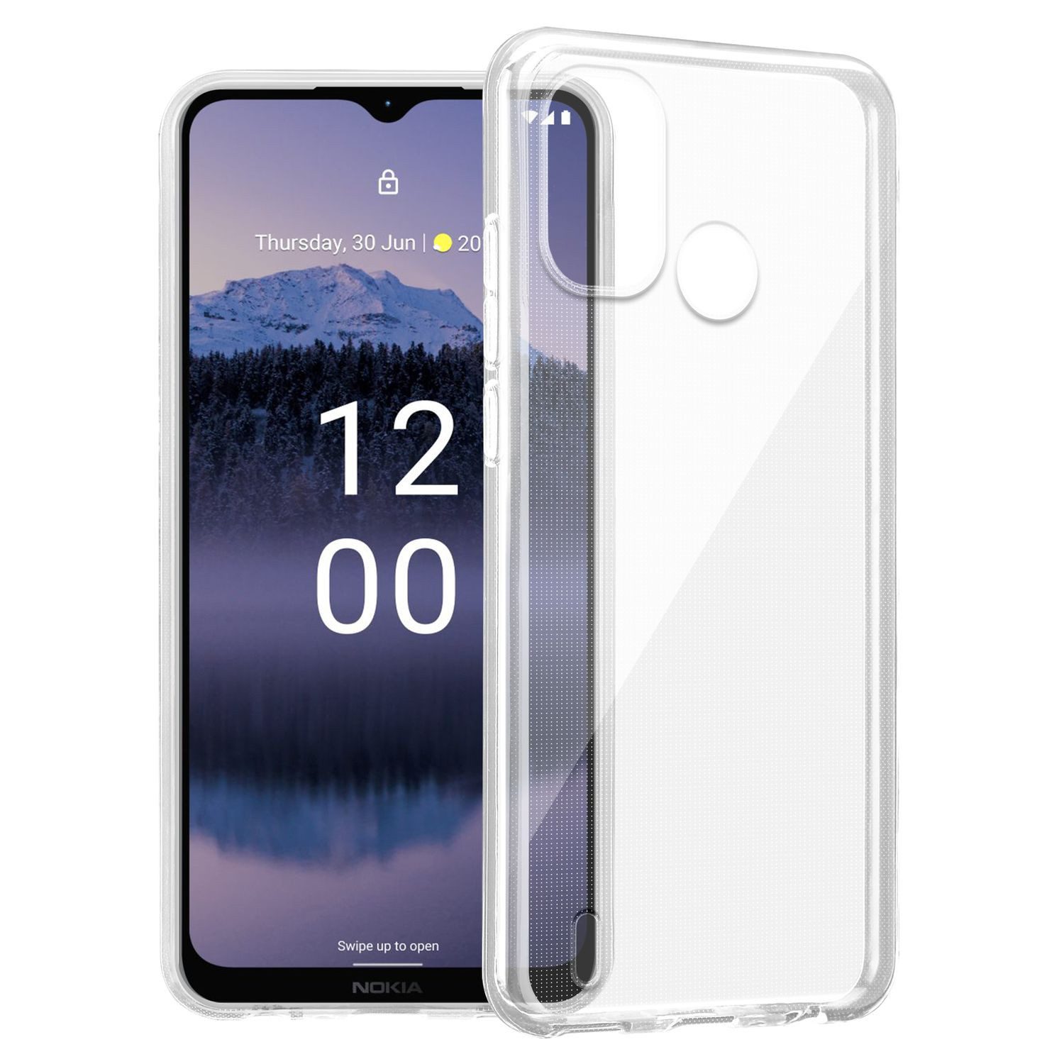 Cadorabo Handyhülle für Nokia G11 Plus Hülle Nokia G11 Plus, Hülle TPU Silikon Handy Schutzhülle Slim Transparent Case Cover