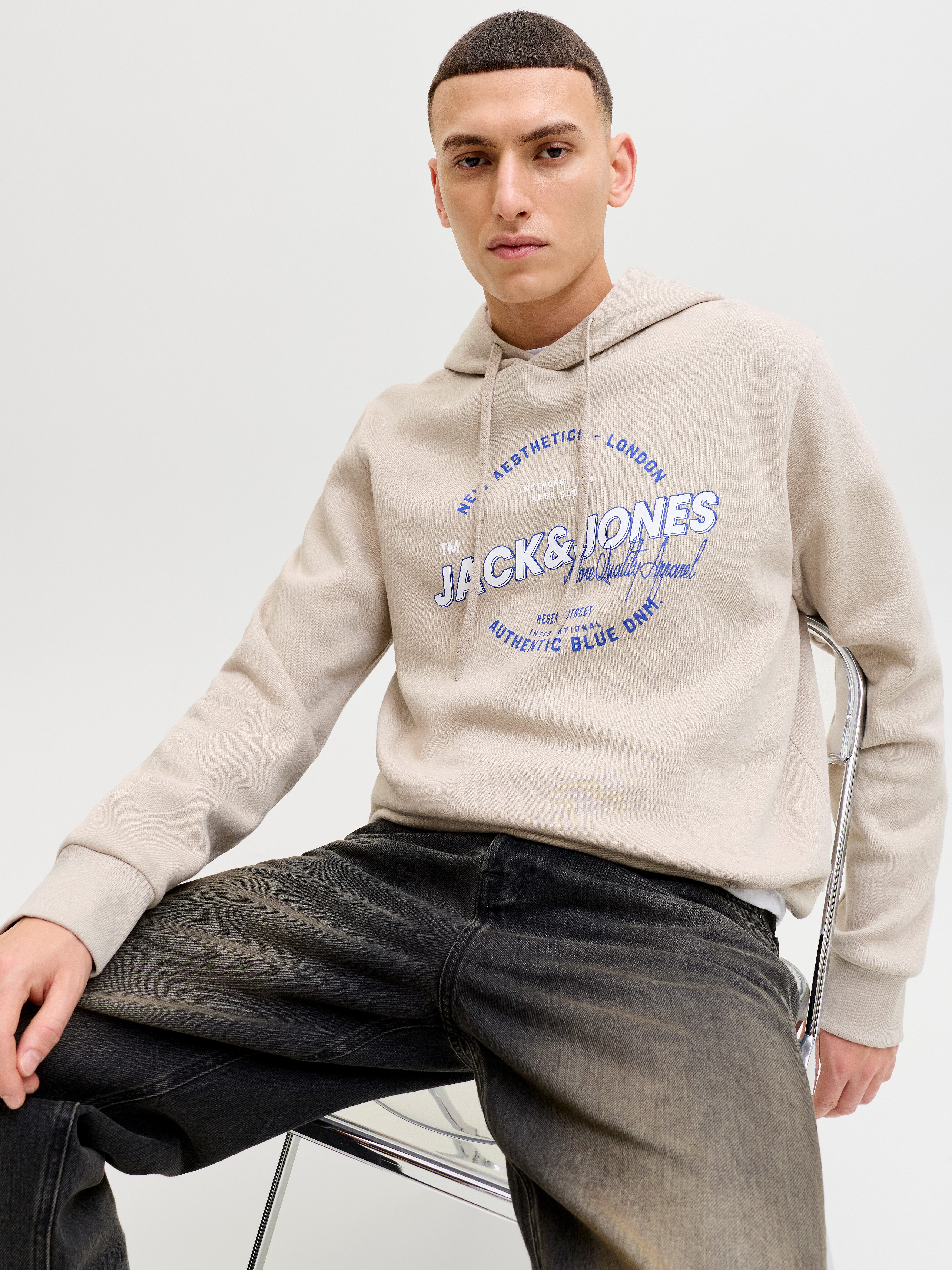 Jack & Jones Kapuzensweatshirt JJELOGO SWEAT HOOD 2 COL 25/26 NOOS mit styl günstig online kaufen