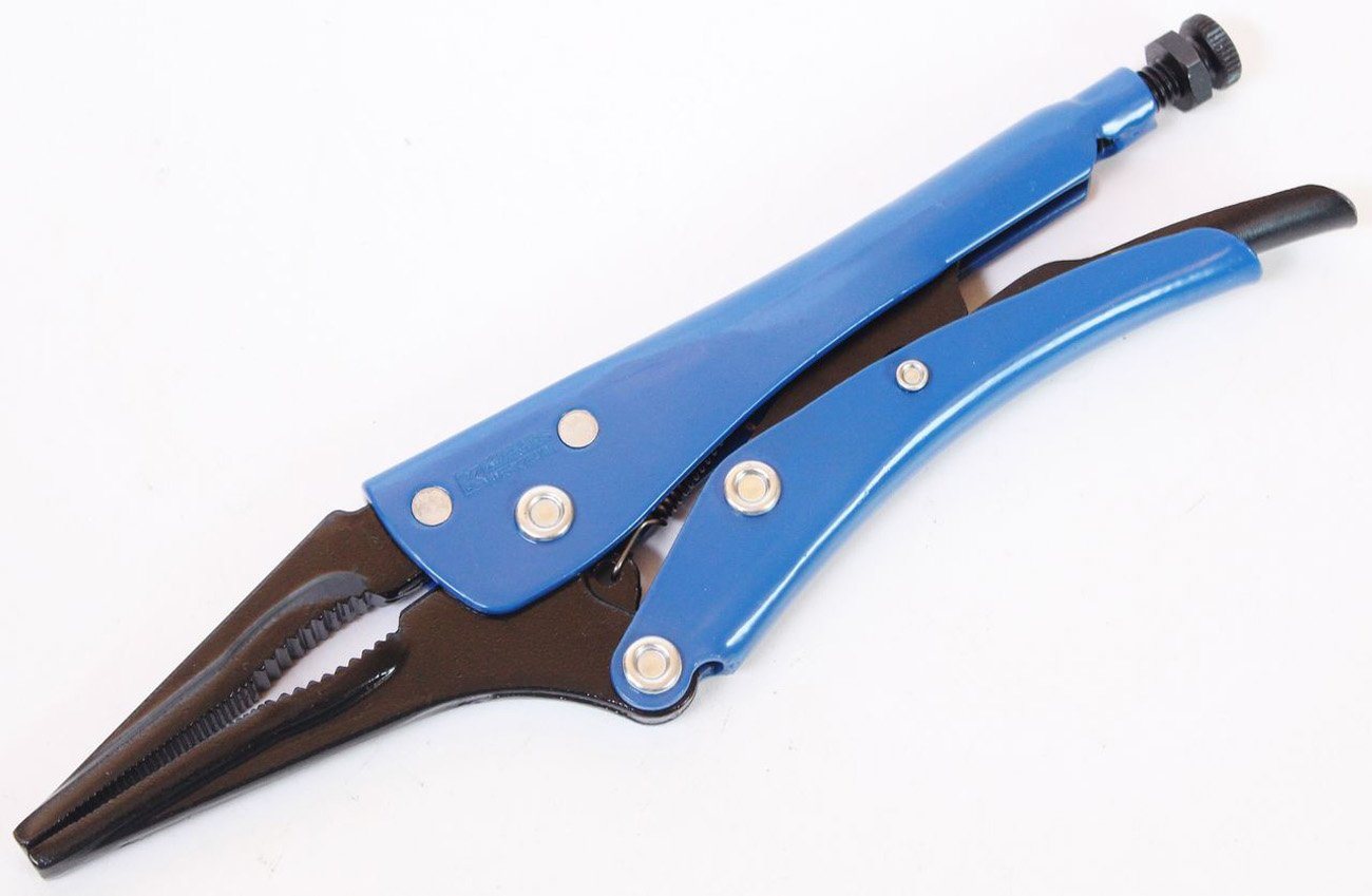 Thumbnail - myMAW Gripzange KIESEL Langbacken-Grip-Zange 707 235 gezahnt Spann-Werkzeug Schw…