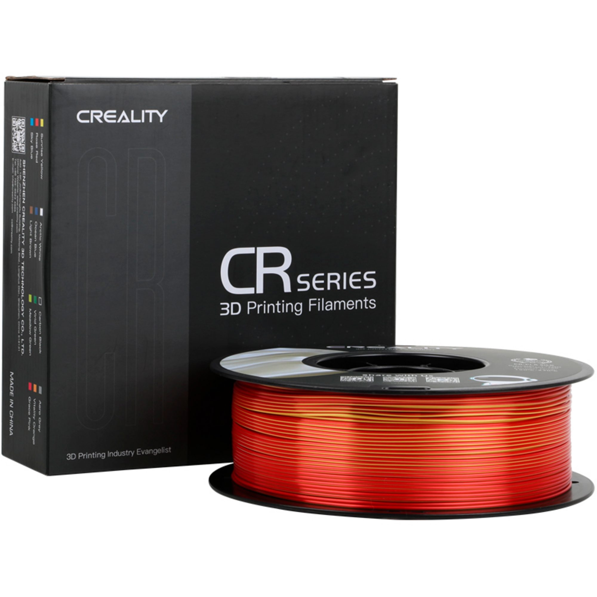 Creality 3D-Drucker Creality CR-Silk PLA Filament Gold/Rot, 3D-Filament, (1 kg, 1,75 mm, 1 kg, 1,75 mm, auf Rolle