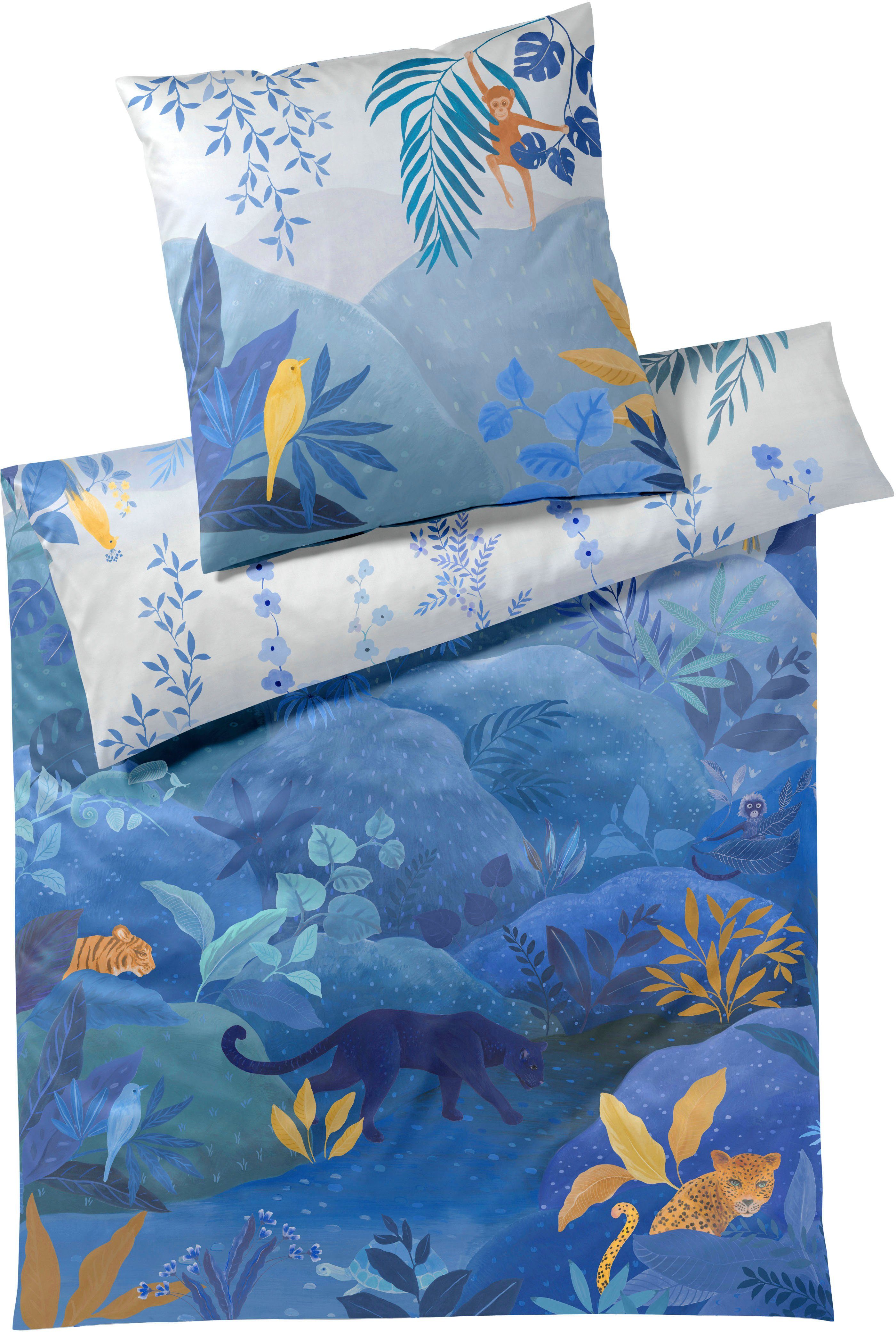 Elegante Bettwäsche Fairytale, Mako-Satin, 2 teilig, angenehmes Hautgefühl