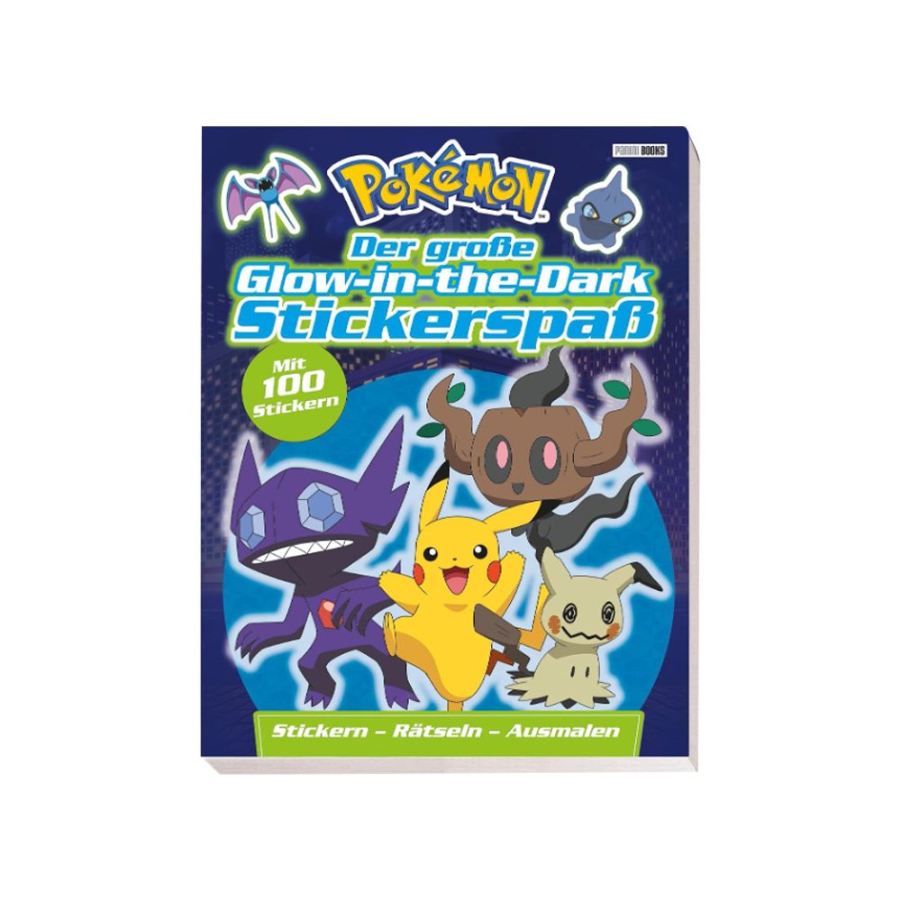 PANINI VERLAG Stickerbuch Pokemon Der Große Glow-in-the-Dark Stickerspaß Activityblock