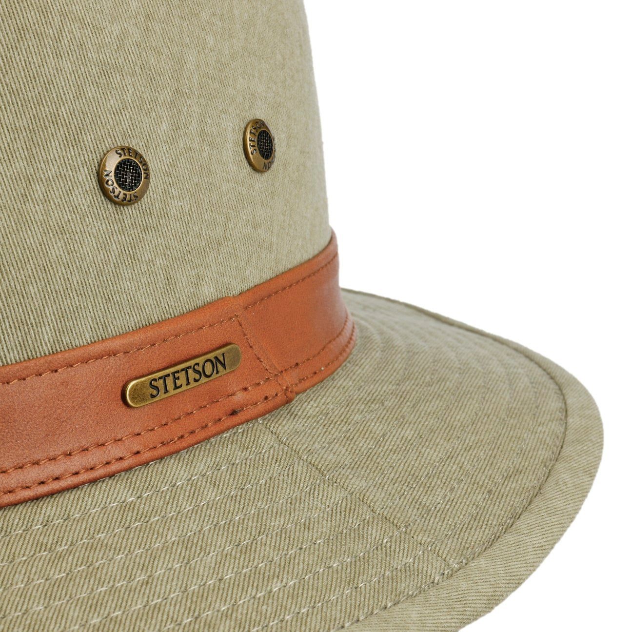 Stetson Sonnenhut (1-St) Stoffhut mit Lederband