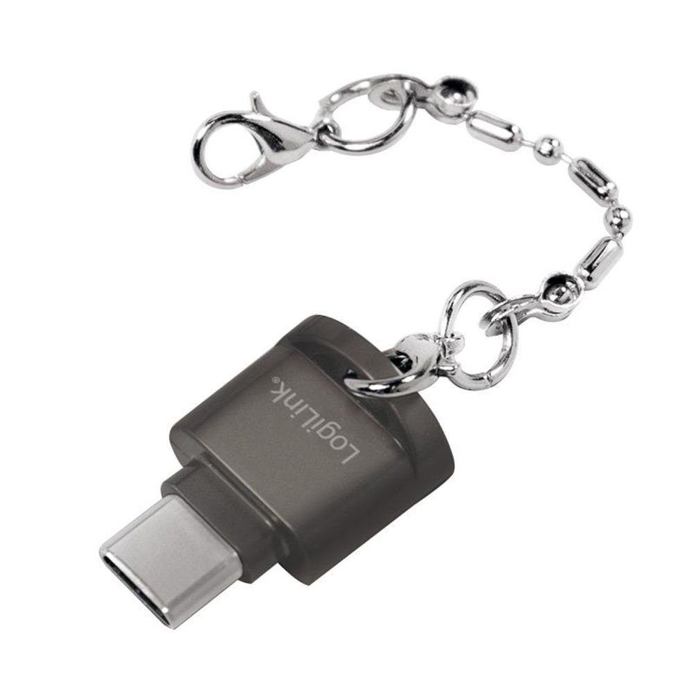 LogiLink Speicherkartenleser C0039 Cardreader, Schlüsselanhänger USB-C zu microSD max. 480 Mbit/s