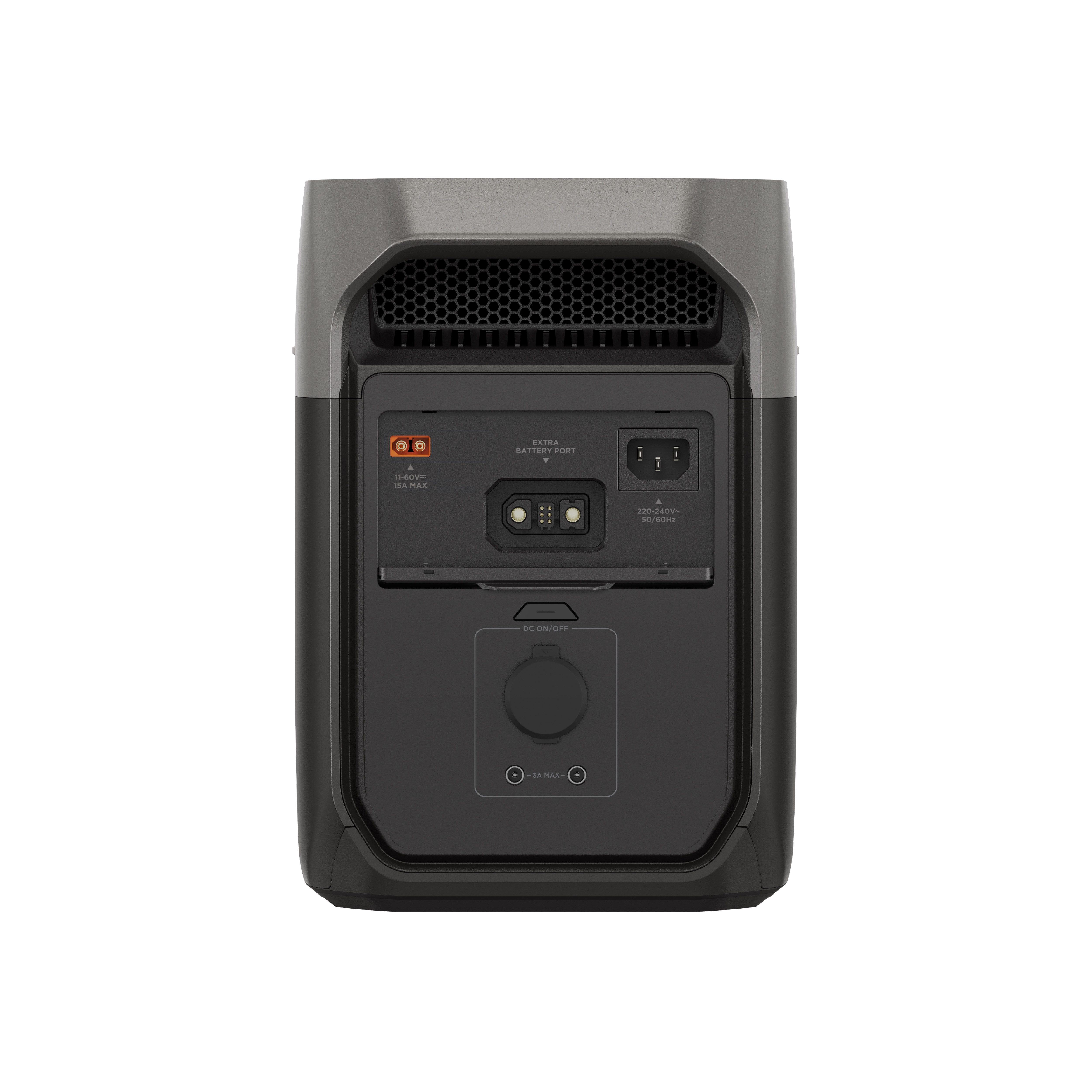 Ecoflow EcoFlow Delta 3 Powerstation 0% Mwst. (12, Abs. 3 UstG) Powerstation LiFEPO4 (230 VAC V), Erweiterbare Kapazität von 1 kWh–5 kWh grau|silberfarben