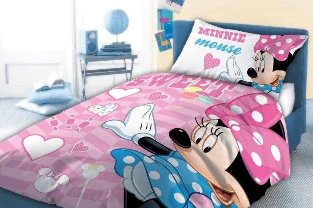 Babybettwäsche Disney Minnie Mouse Baby Bettwäsche 40 x 60 cm + 100 x 135  cm, Disney