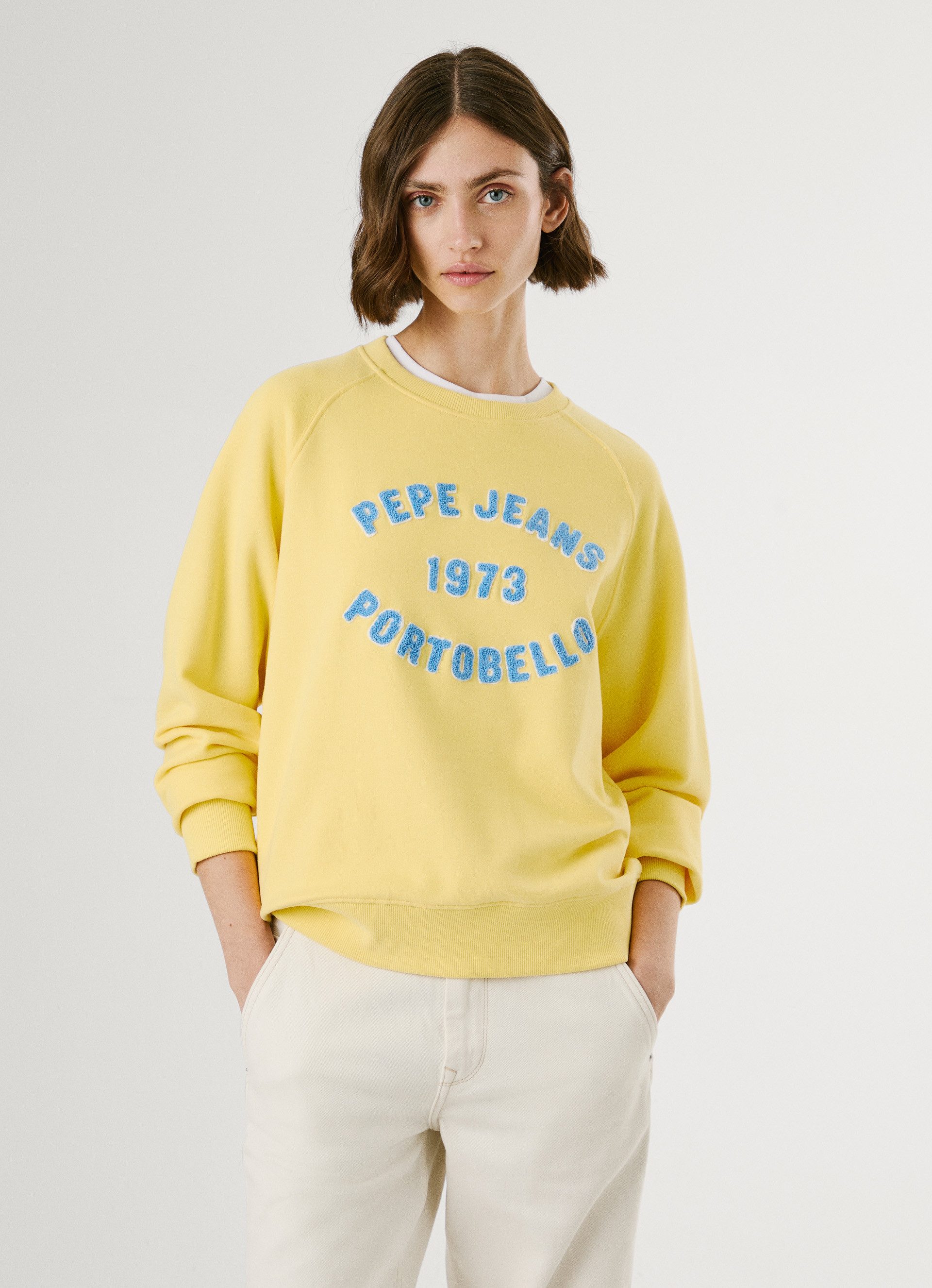 Pepe Jeans Sweatshirt BAIA Rundhals, Baumwollmix günstig online kaufen