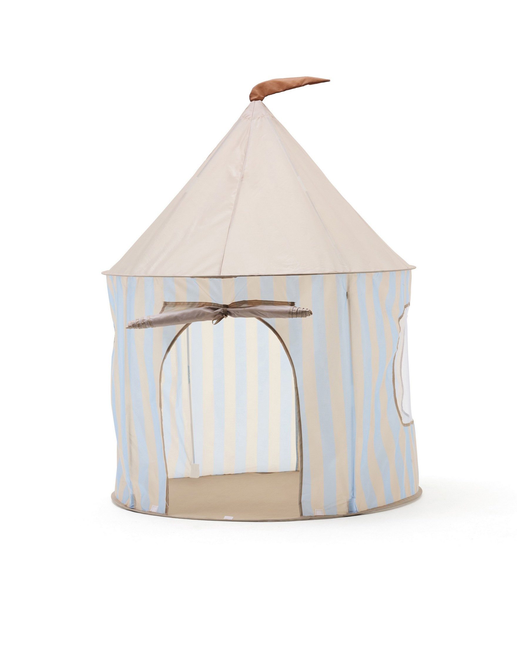 Kids Concept Spielzelt Kids Concept - Spielzelt Streifen hellblau - H 130cm - D 100 cm