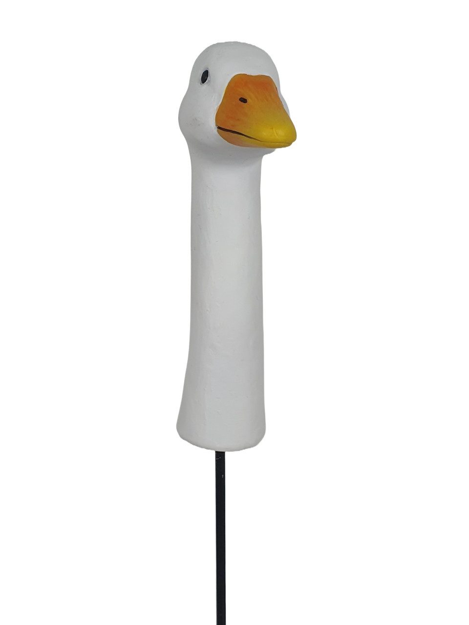 Figurendiscounter Gartenstecker Figur Gänsekopf zum Stecken Polyresin 16 x 4,5 x 8