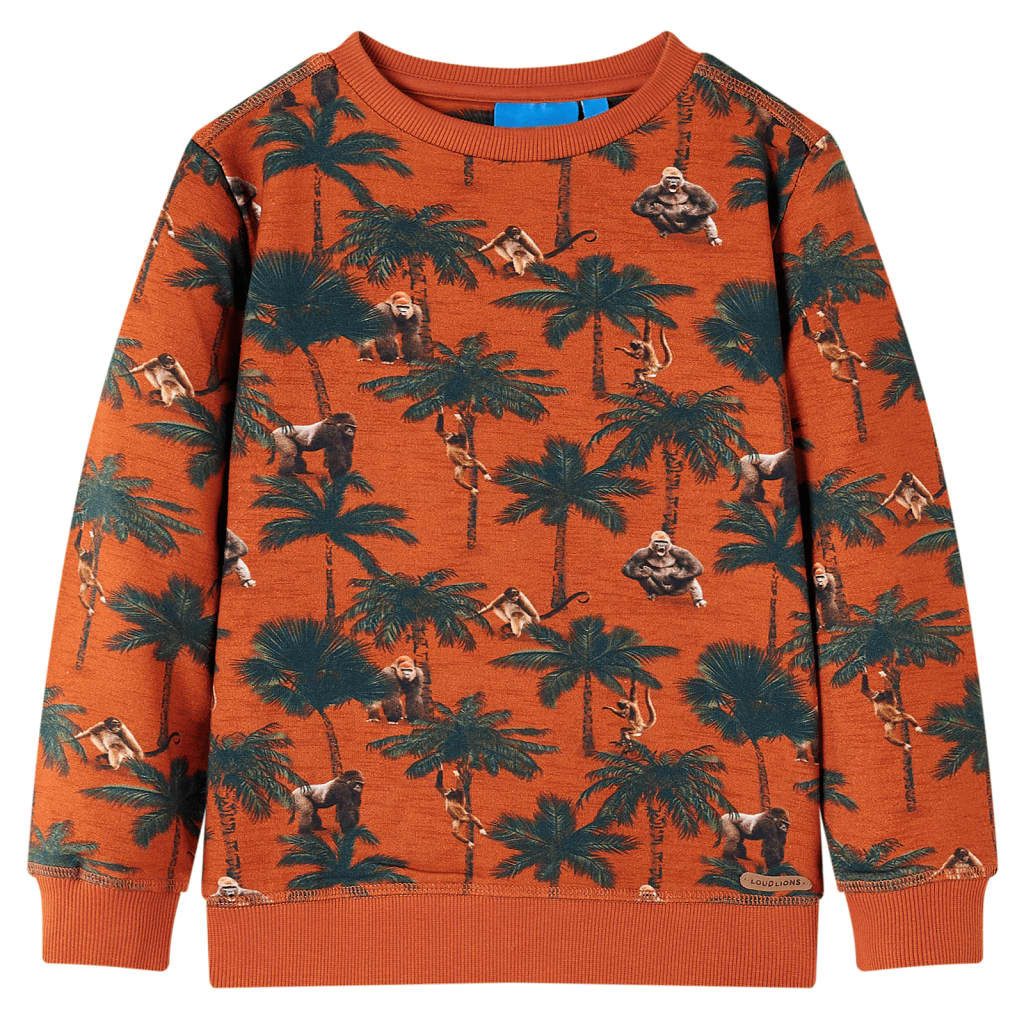 vidaXL Sweatshirt Kinder-Sweatshirt Helles Rostbraun 116