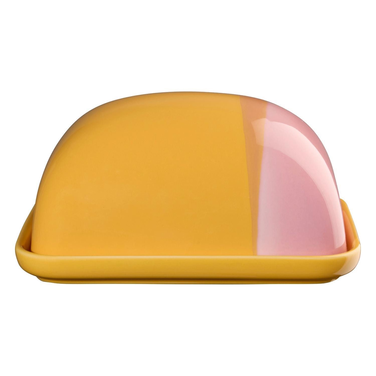Butterdose Butterdose JOY, 15,5 x 12,5 cm, Orange, Rosa