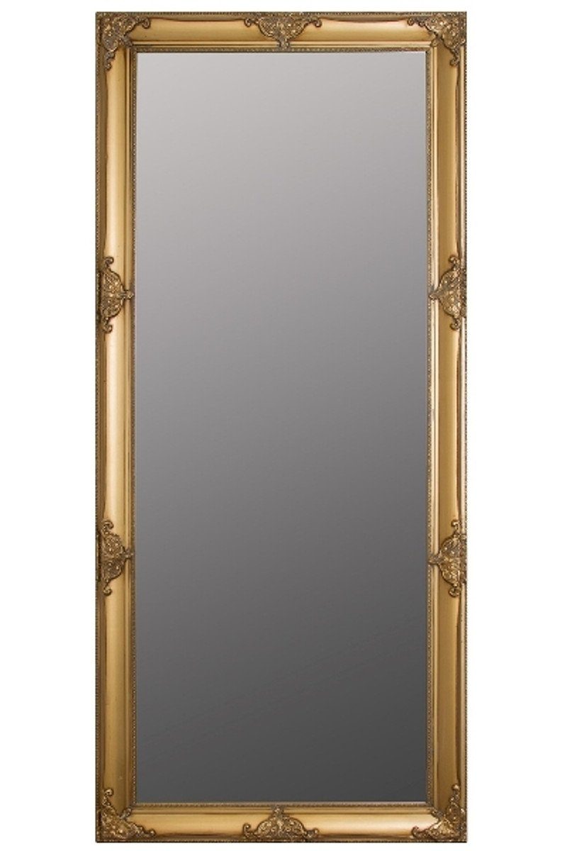 Casa Padrino Barockspiegel Barock Spiegel Gold mit wunderschönen antik Verzierungen H. 162 cm - Handgefertigt