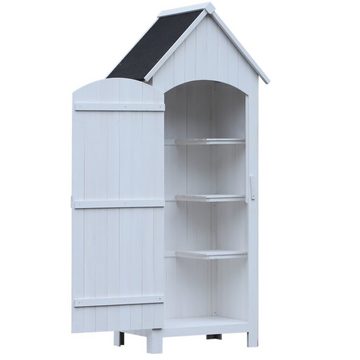 Outsunny Gerätehaus Gartenschrank mit Bitumenpappe, BxT: 54.2x77.5 cm