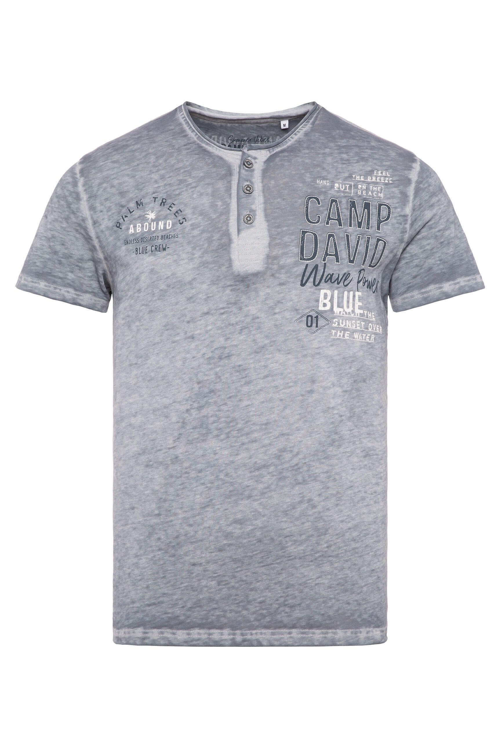 CAMP DAVID Henleyshirt mit Rollsaum am günstig online kaufen