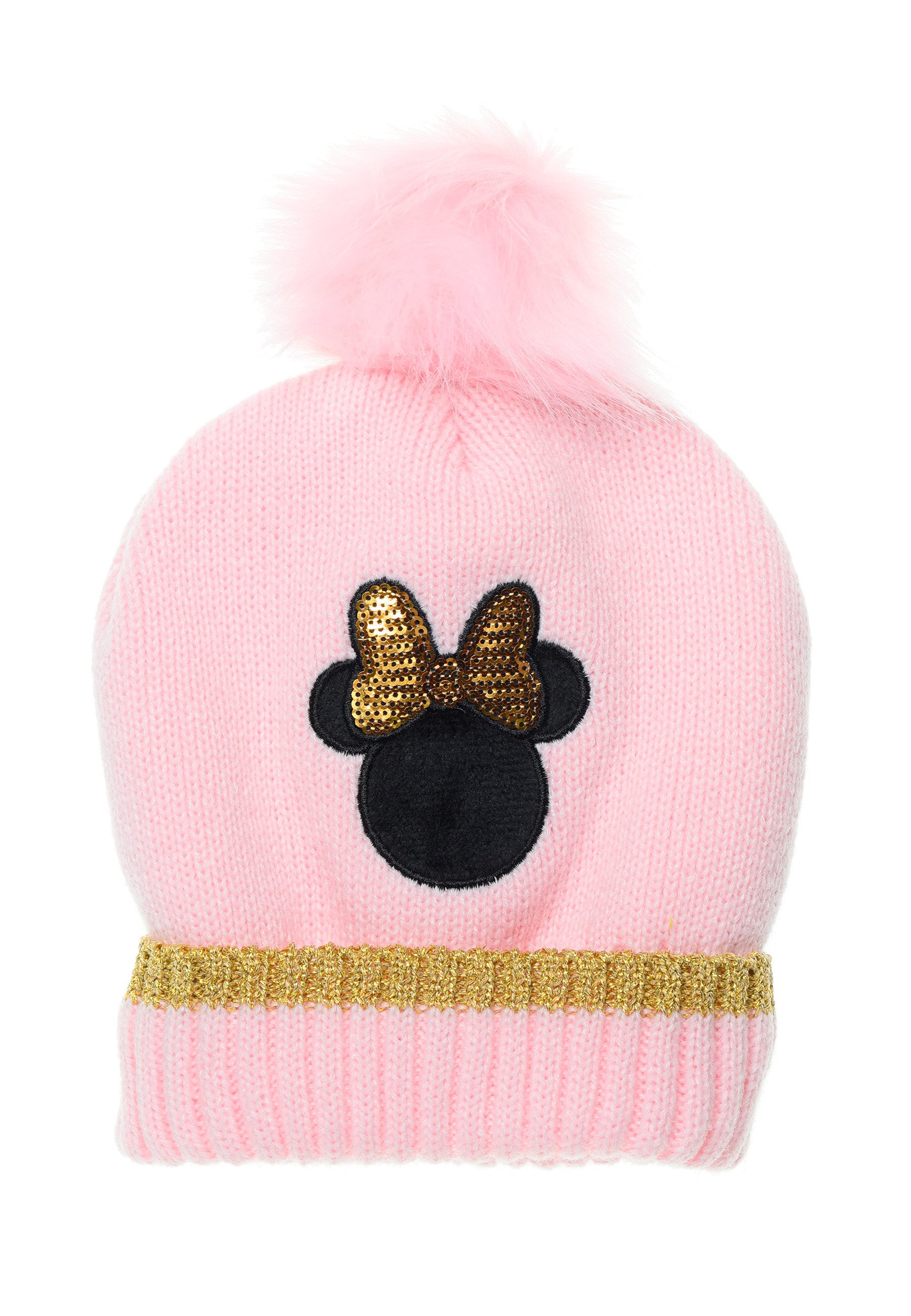 Bommelmütze Mädchen Kinder Winter-Mütze Bommelmütze