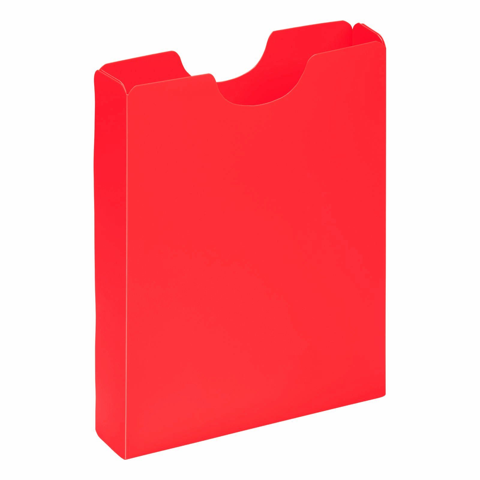 PAGNA Organisationsmappe PAGNA Heftbox DIN A4, Hochformat, aus PP, rot