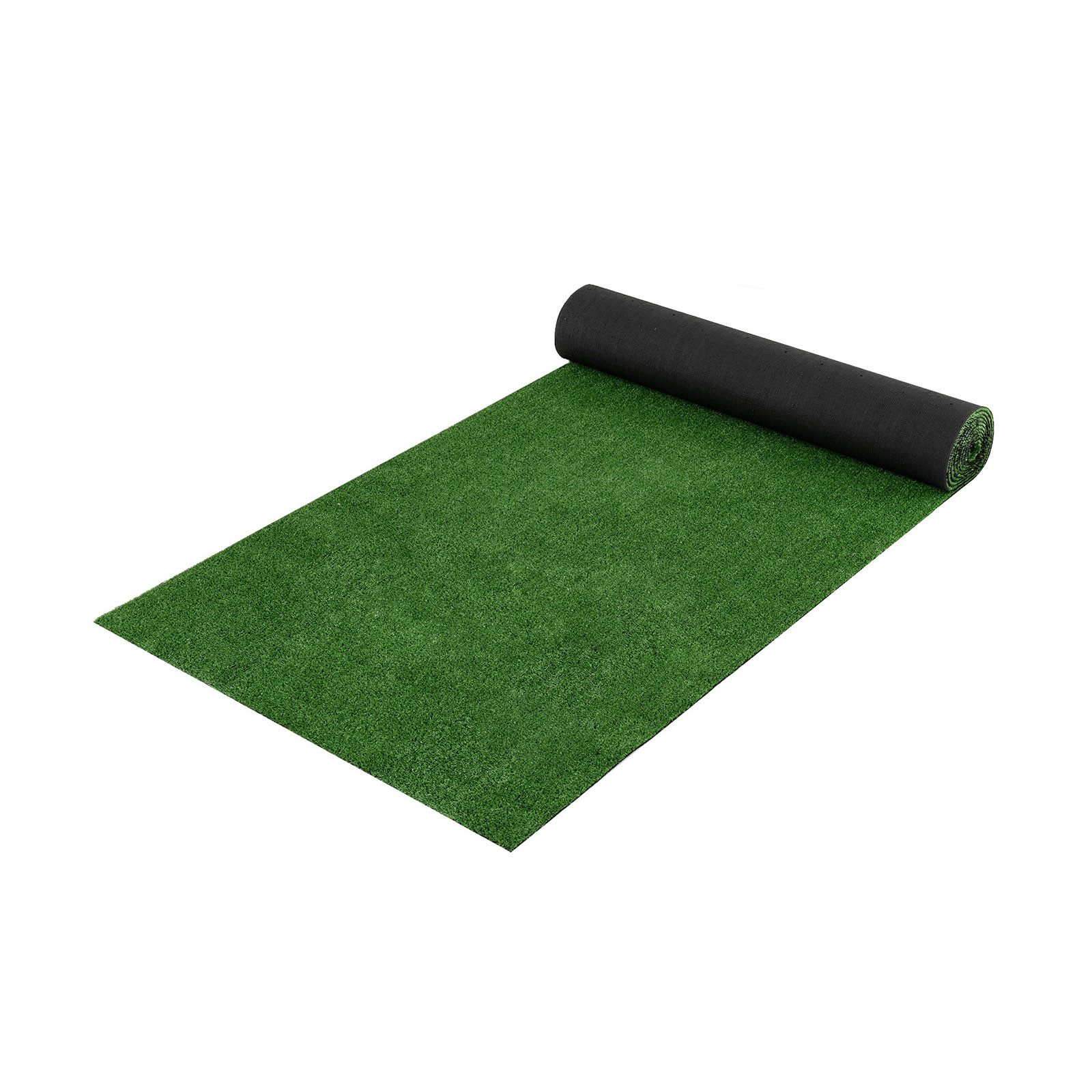 COSTWAY Kunstrasen, rechteckig, Höhe: 7 mm, Rasenteppich, Rollrasen, für Garten, Hundeauslauf