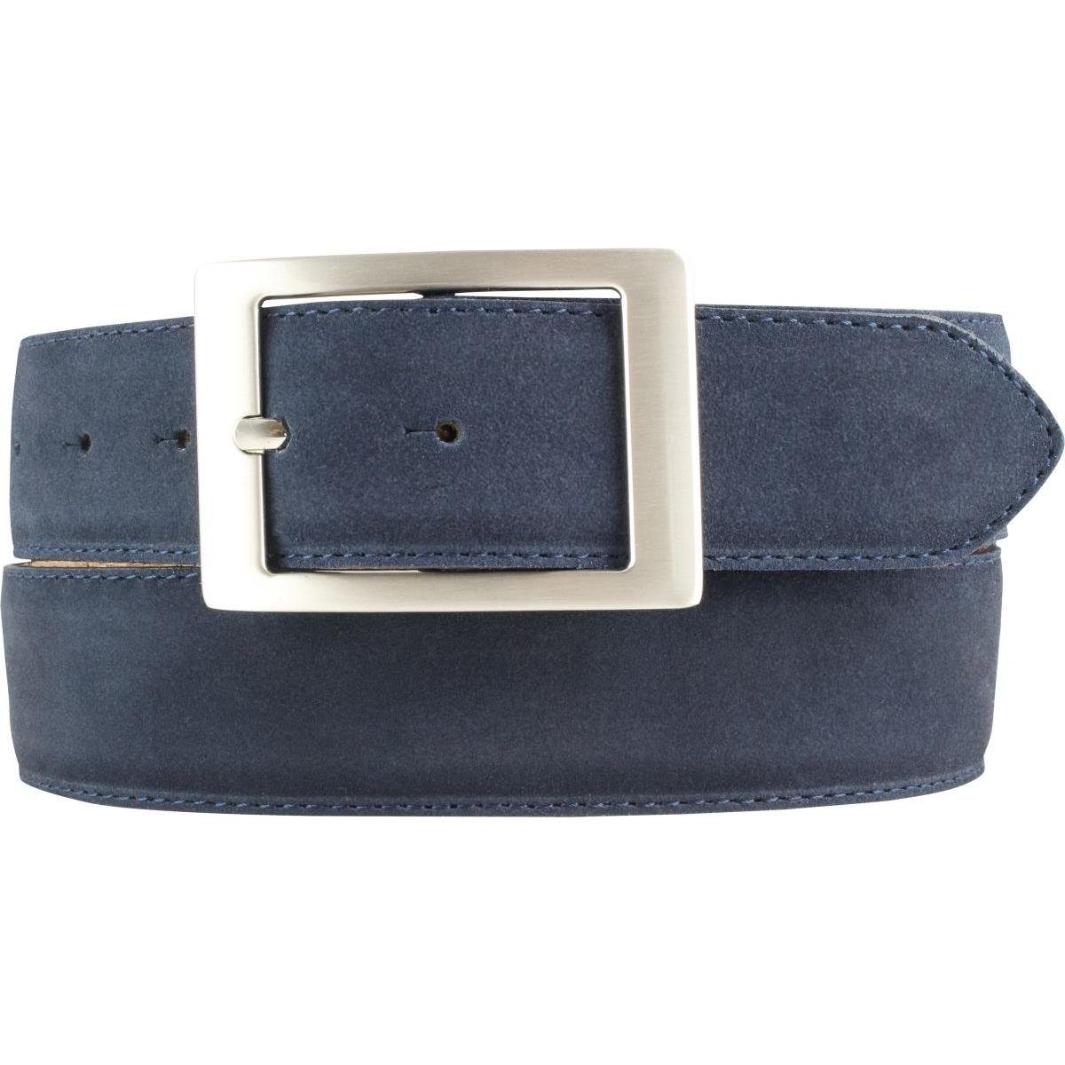 BELTINGER Ledergürtel Herren-Gürtel aus Veloursleder mit Doppel-Schnalle 4 cm - Velour-Leder (1-St)