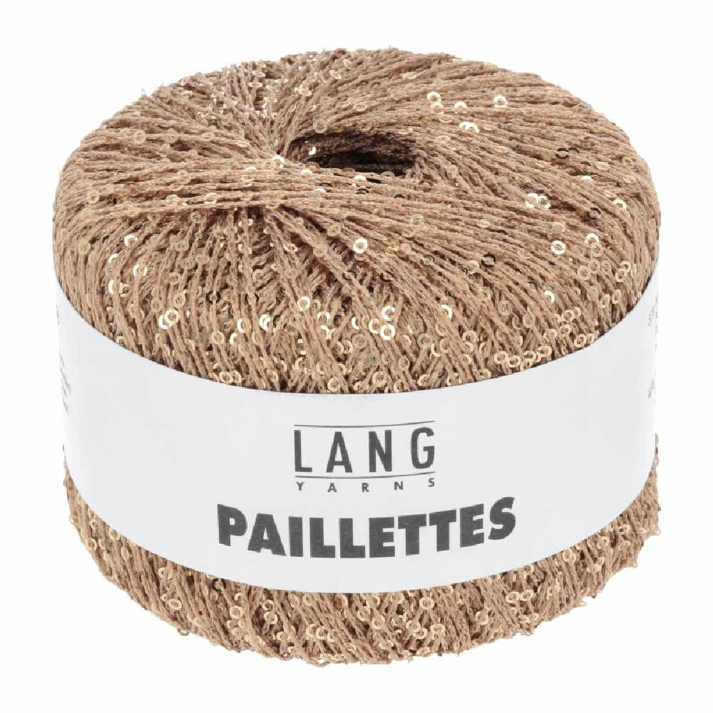 LANG YARNS PAILLETTES Häkelwolle, 112 m (25 Gramm), glänzendes Effektgarn mit Pailletten von Lang Yarns