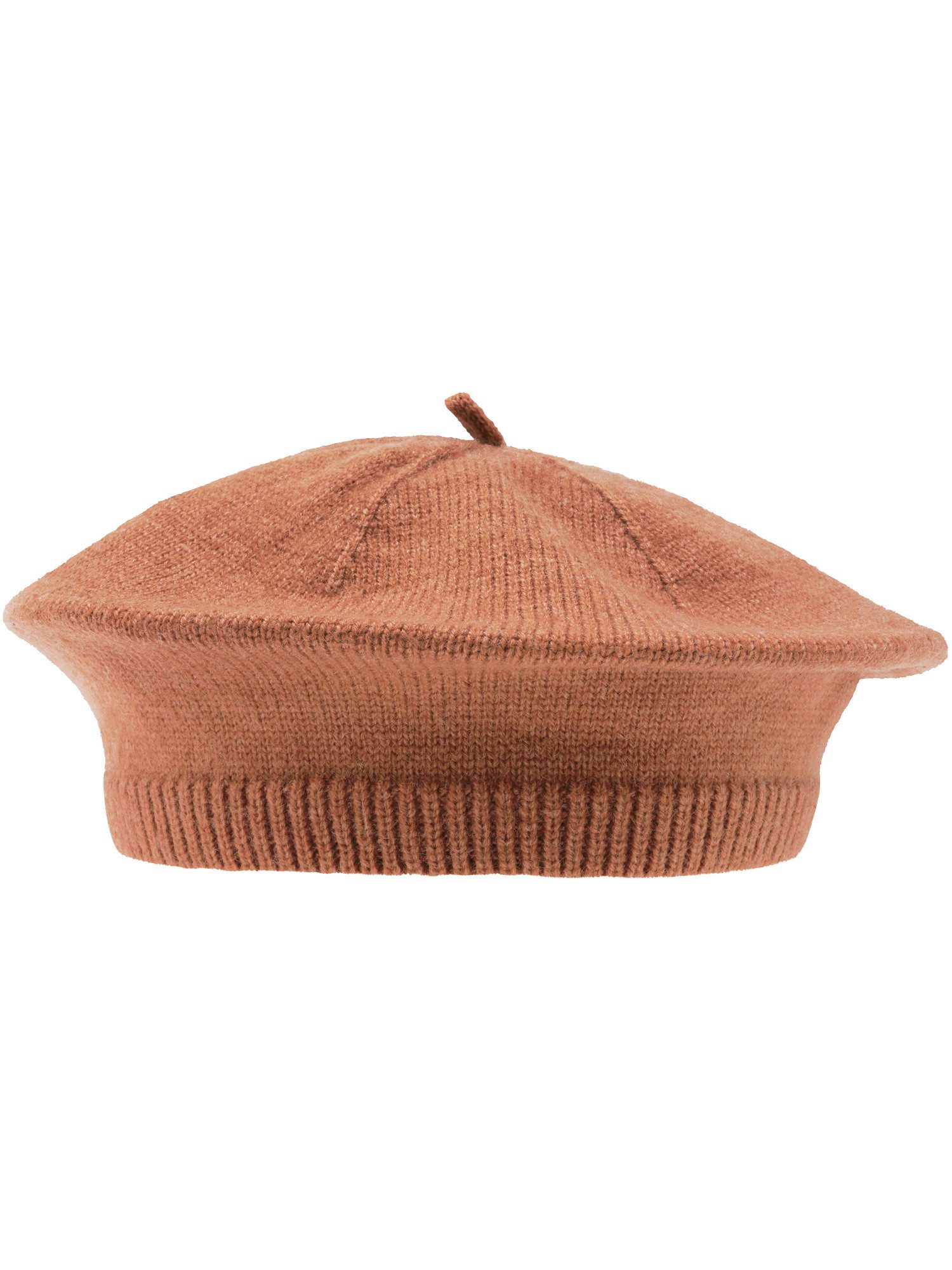 Fraas Strickmütze Baskenmütze mit raffinierten Ziernähten