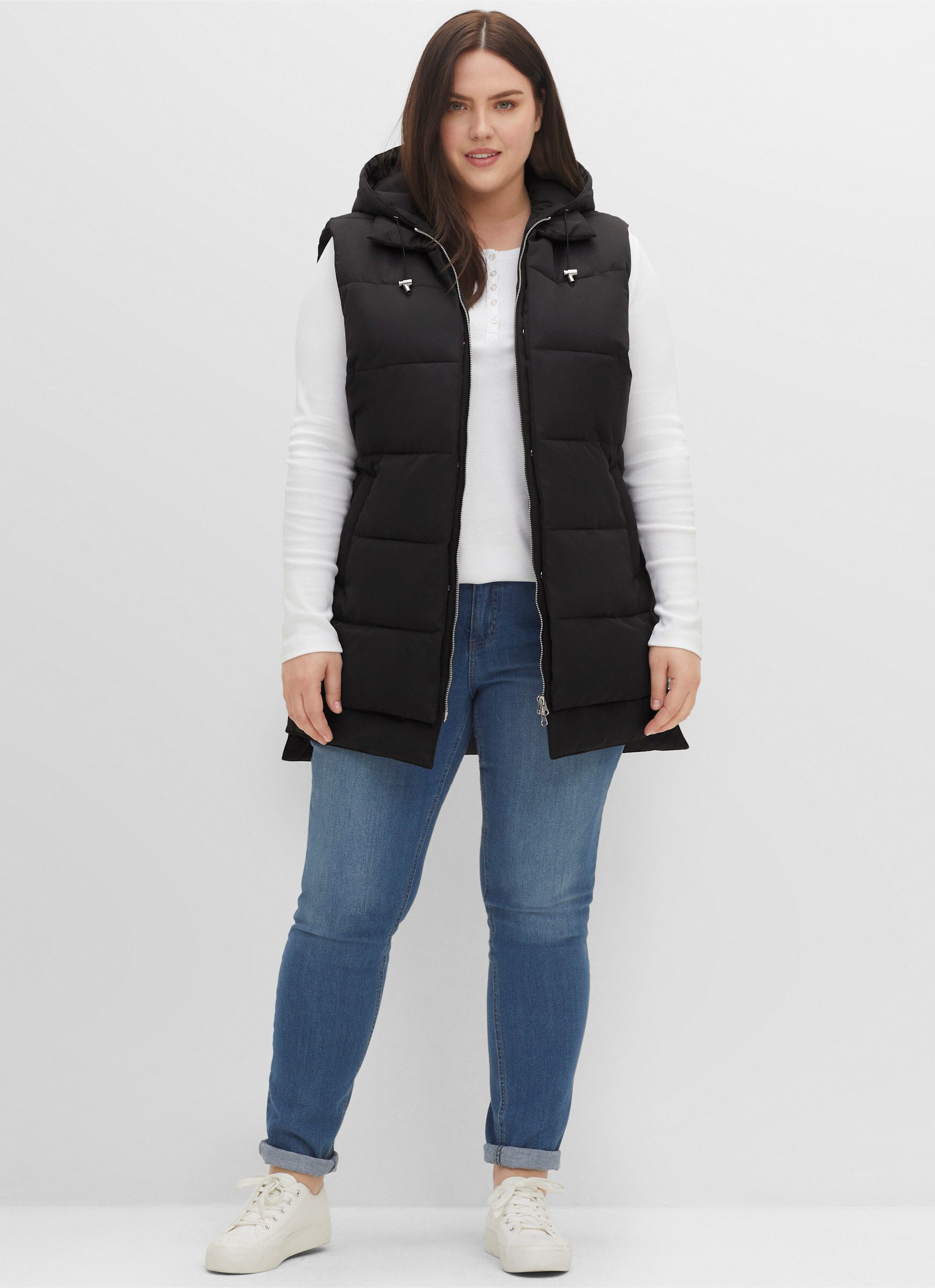 Sheego Jerseyweste Steppweste . günstig online kaufen