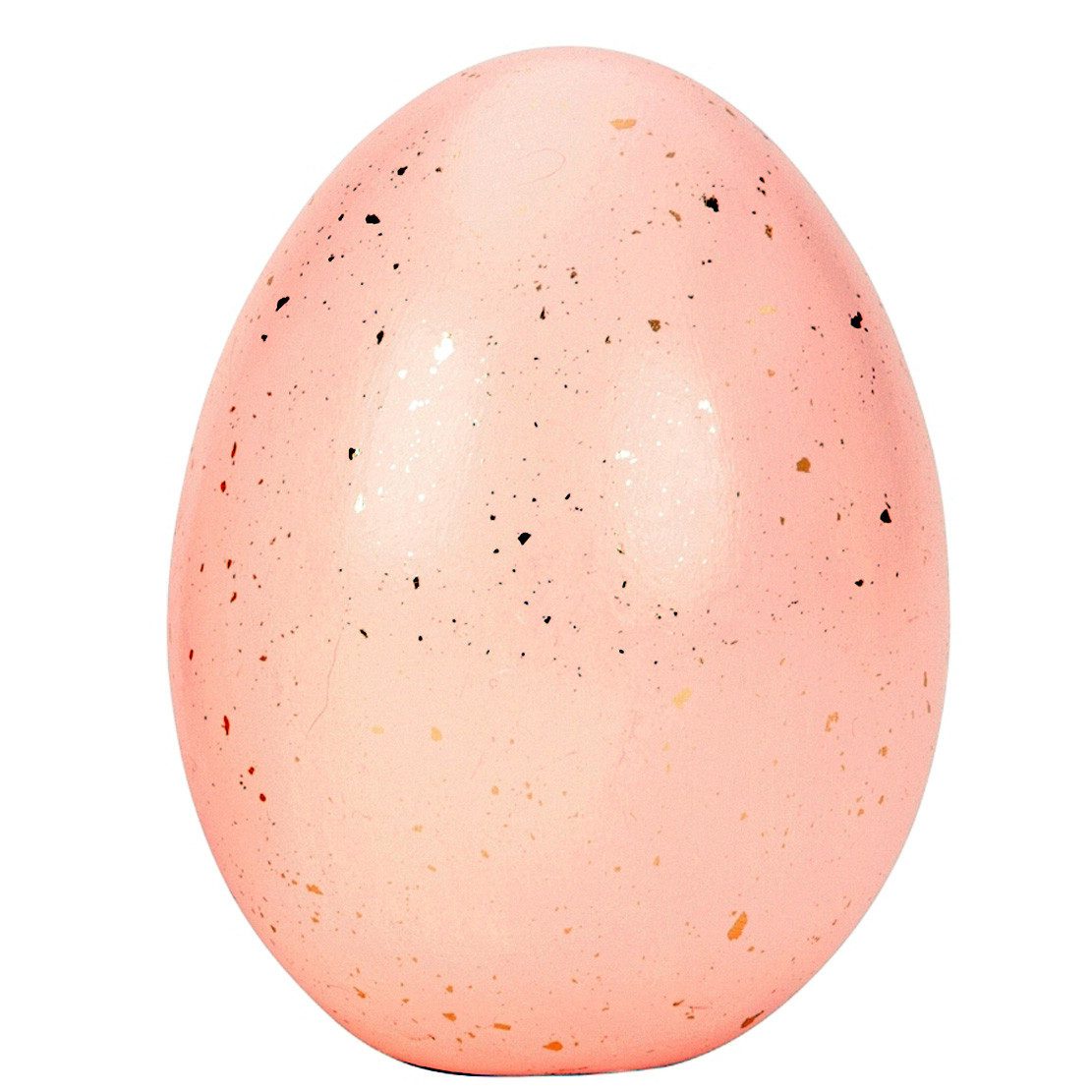 Mel-O-Design Osterei Deko Ei Osterdeko (Frühlingsdeko, Osterdekoration, Tischdeko Keramikei H:14cm), in tollen Farben mit Goldsprenkeln