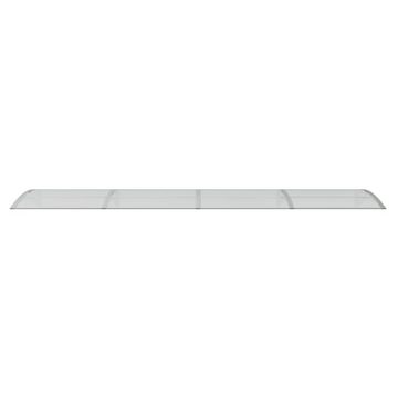 vidaXL Markise Türvordach Grau und Transparent 400x75 cm Polycarbonat