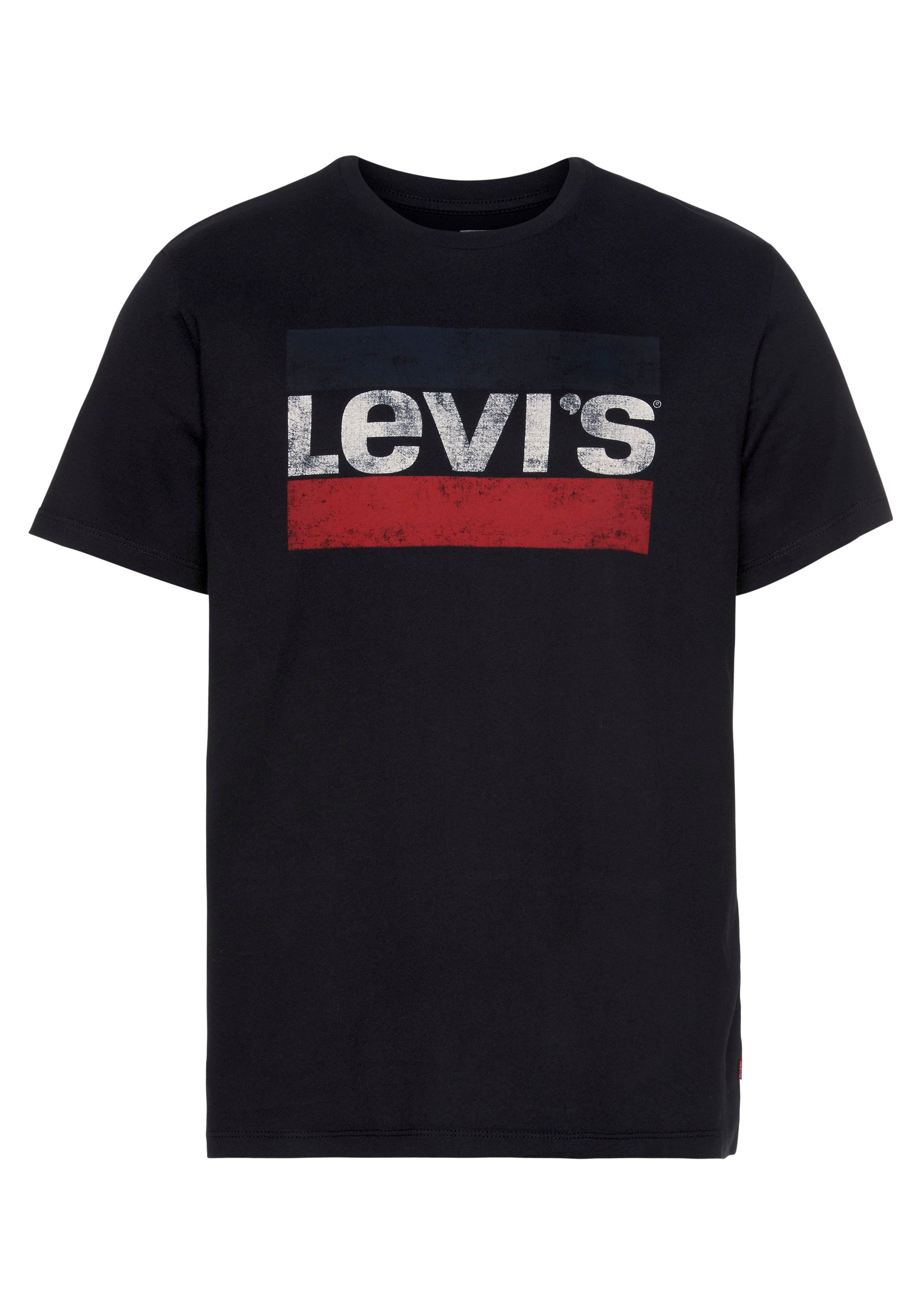 T-Shirt Logoprint Levi's® mit großem schwarz