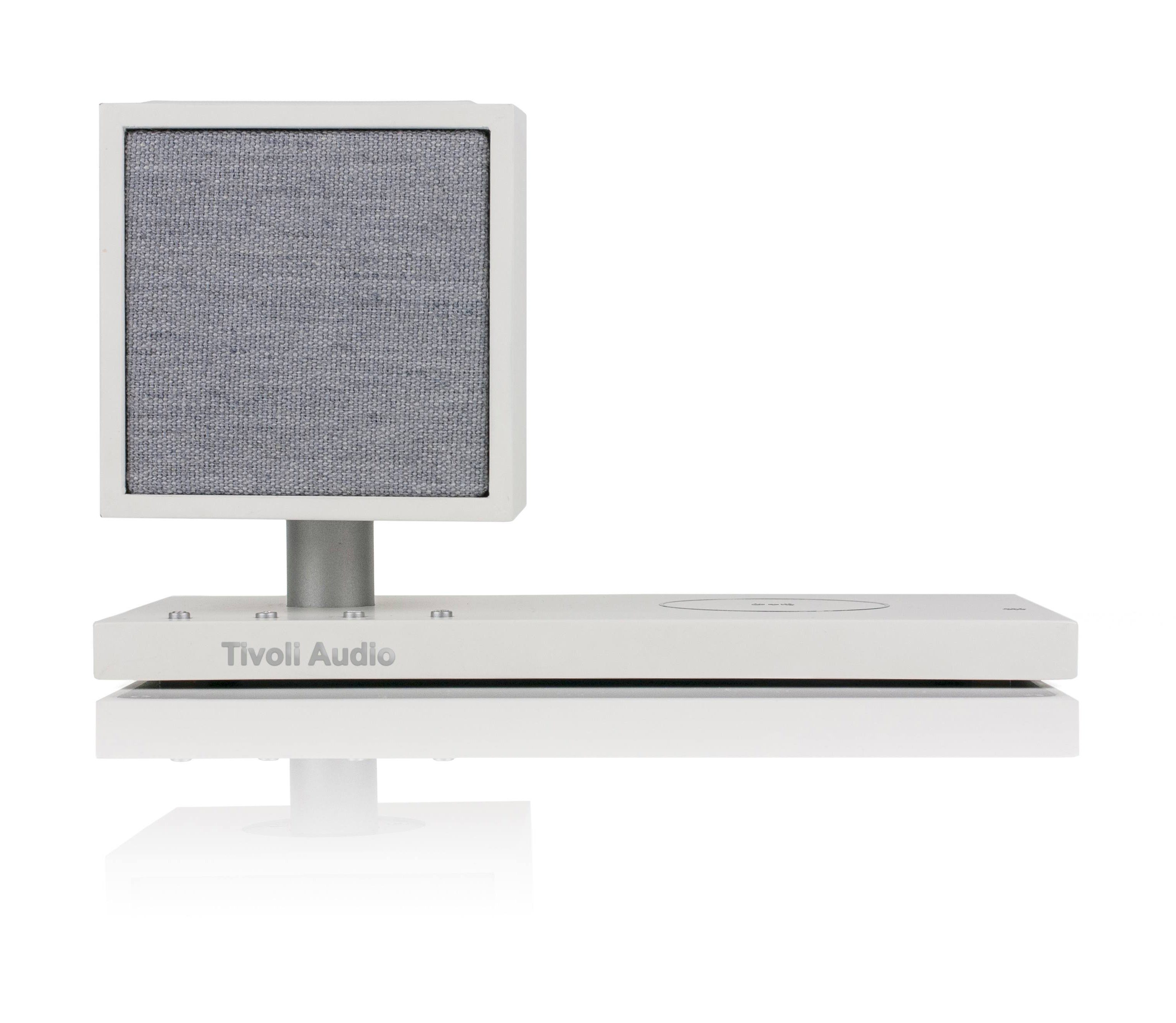 Tivoli Audio Revive Bluetooth-Lautsprecher (Bluetooth, inkl. LED-Lampe, Qi-Ladefläche für Wireless-Charging) Weiss/Grau