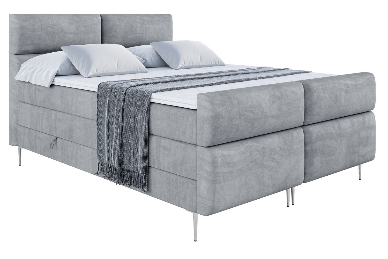 ALTDECOR Boxspringbett BOXI3-F-Z KING (Multipocket-Matratze H4, günstig online kaufen