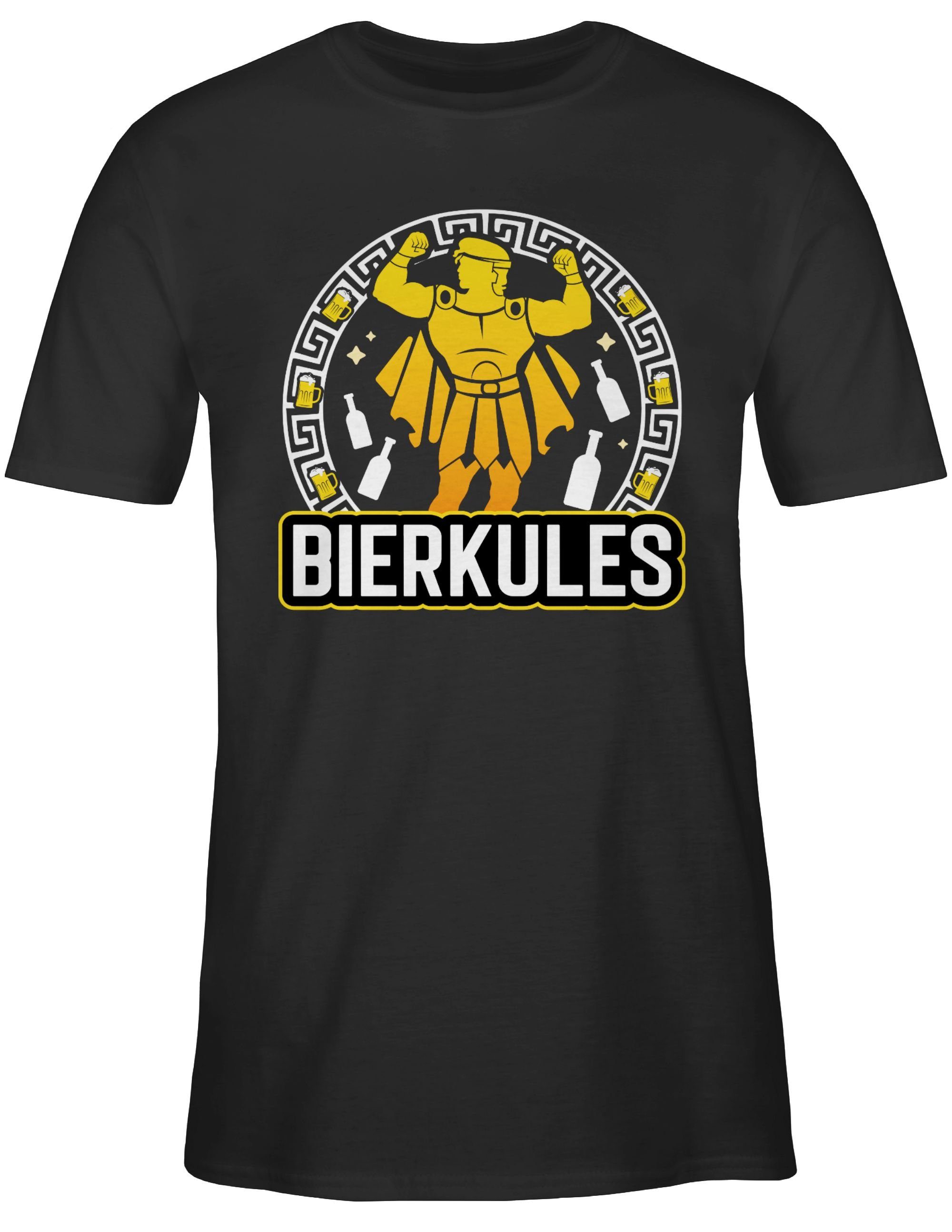 - Schwarz weiss & 1 Shirtracer Alkohol T-Shirt Herren Party Bierkules