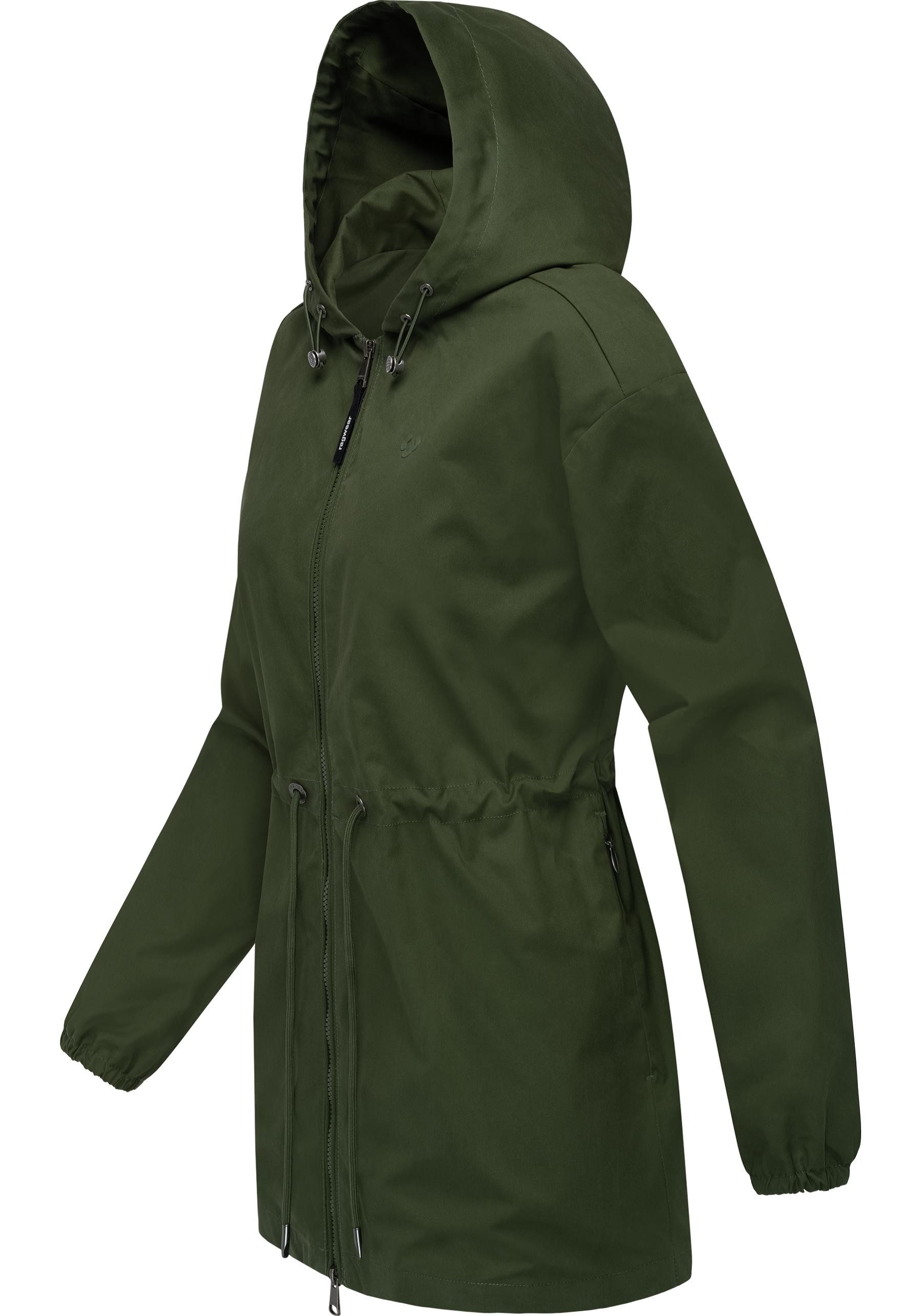 Ragwear Outdoorjacke Monadissimo B Leichte Kapuzenjacke mit Taillenzugband günstig online kaufen