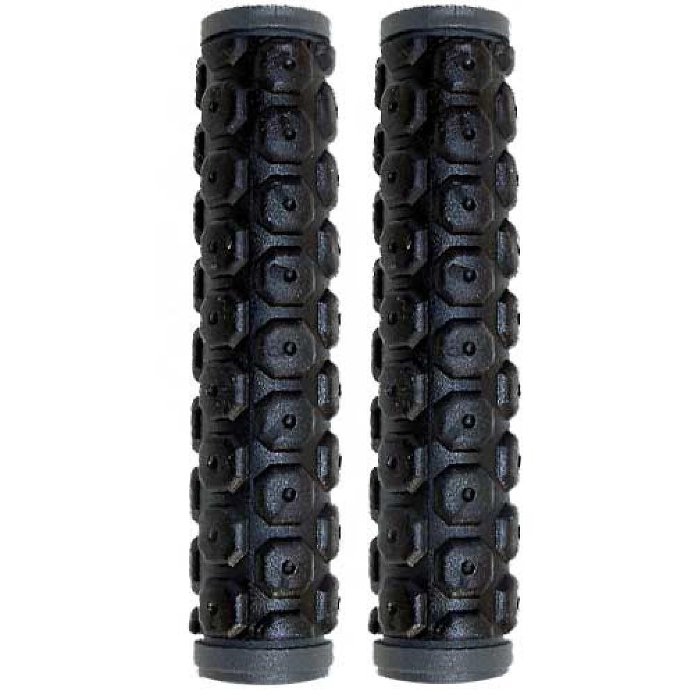 Velo Fahrradlenkergriff Velo Griffe D2 KNOBS 130mm schwarz grau
