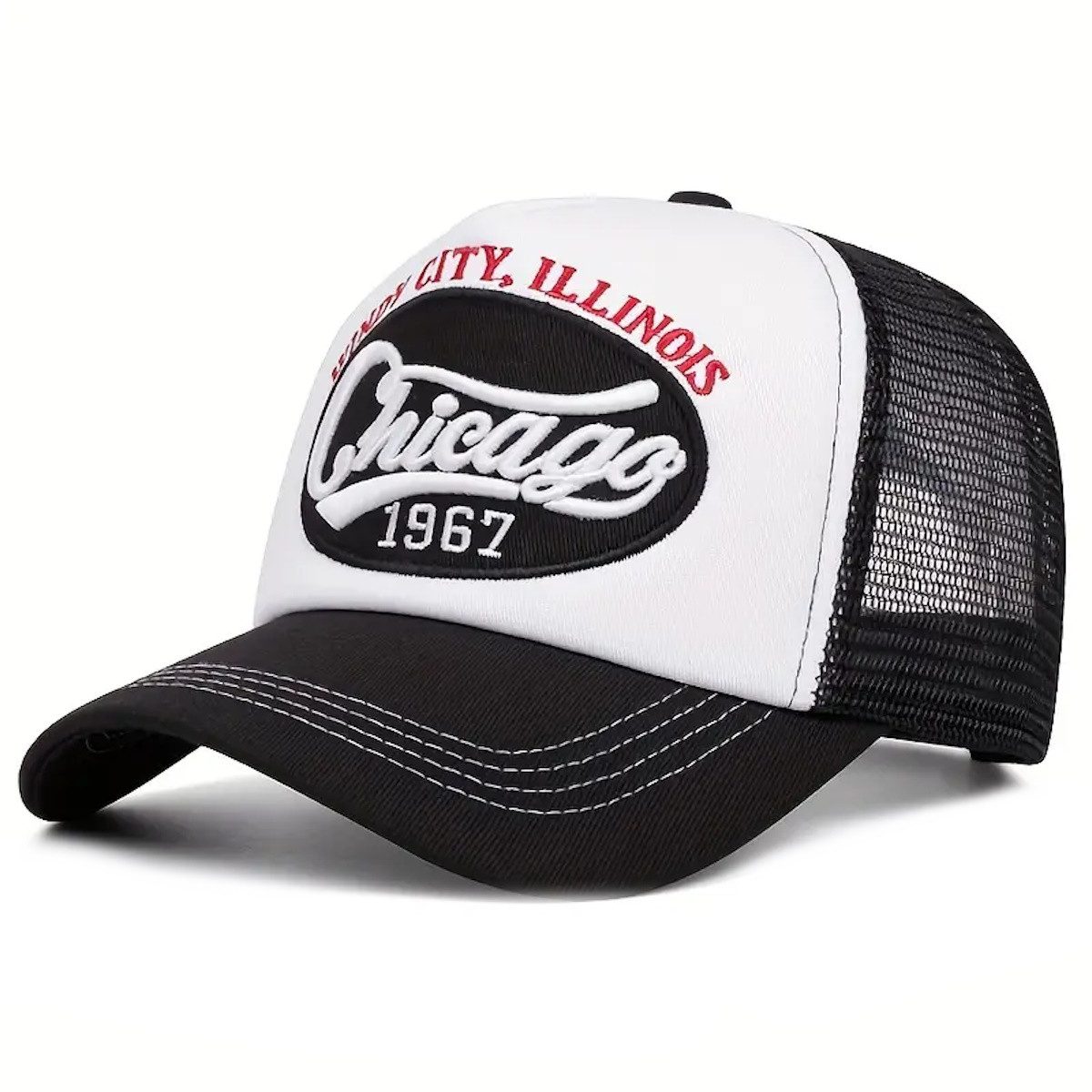 Sporty Trucker Cap Chicago Vintage Trucker Mesh Baseballcap günstig online kaufen