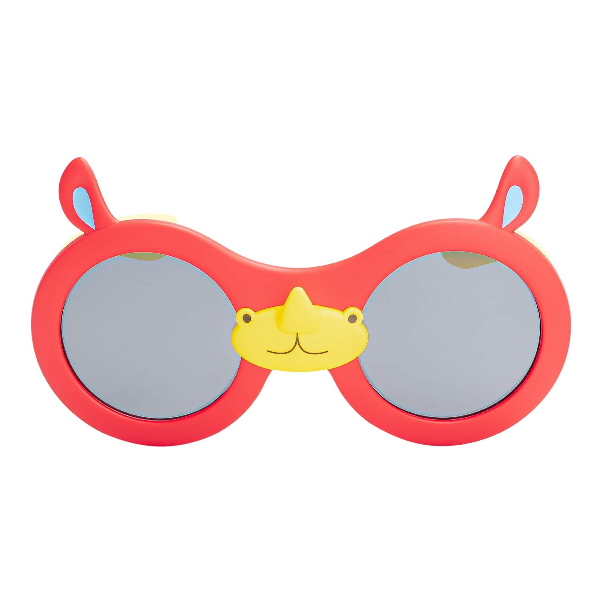BEZLIT Eyewear Sonnenbrille Rot-Gelb (1-St) Nilpferd Kinder Mädchen Motiv mit Linsen Sonnenbrille polarisierten