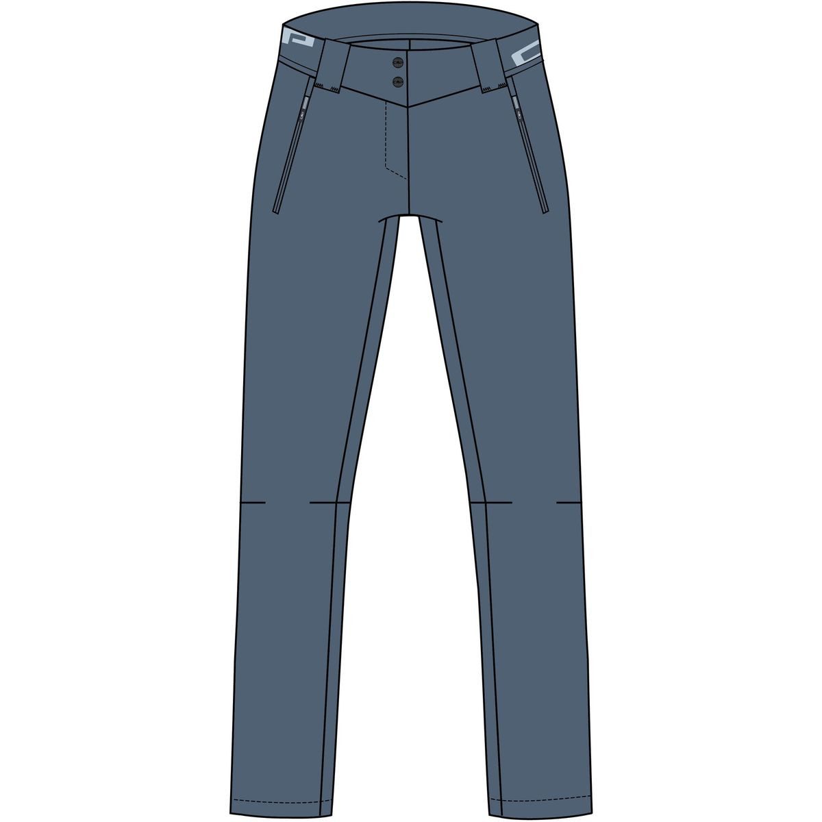 CMP Outdoorhose Woman Long Pant Technische Damenhose mit 4-Wege Stretch und Dry-Function für Komfort