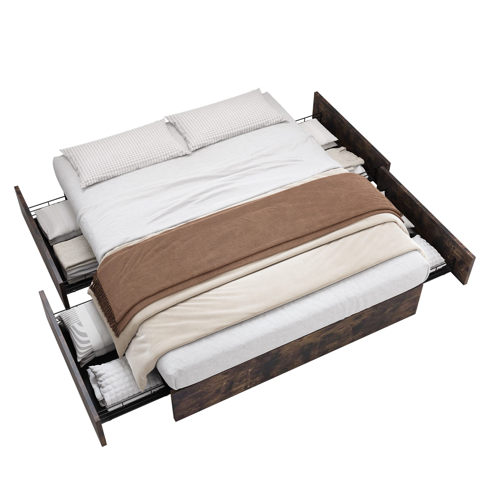 SOFTWEARY Futonbett mit Lattenrost und 4 günstig online kaufen