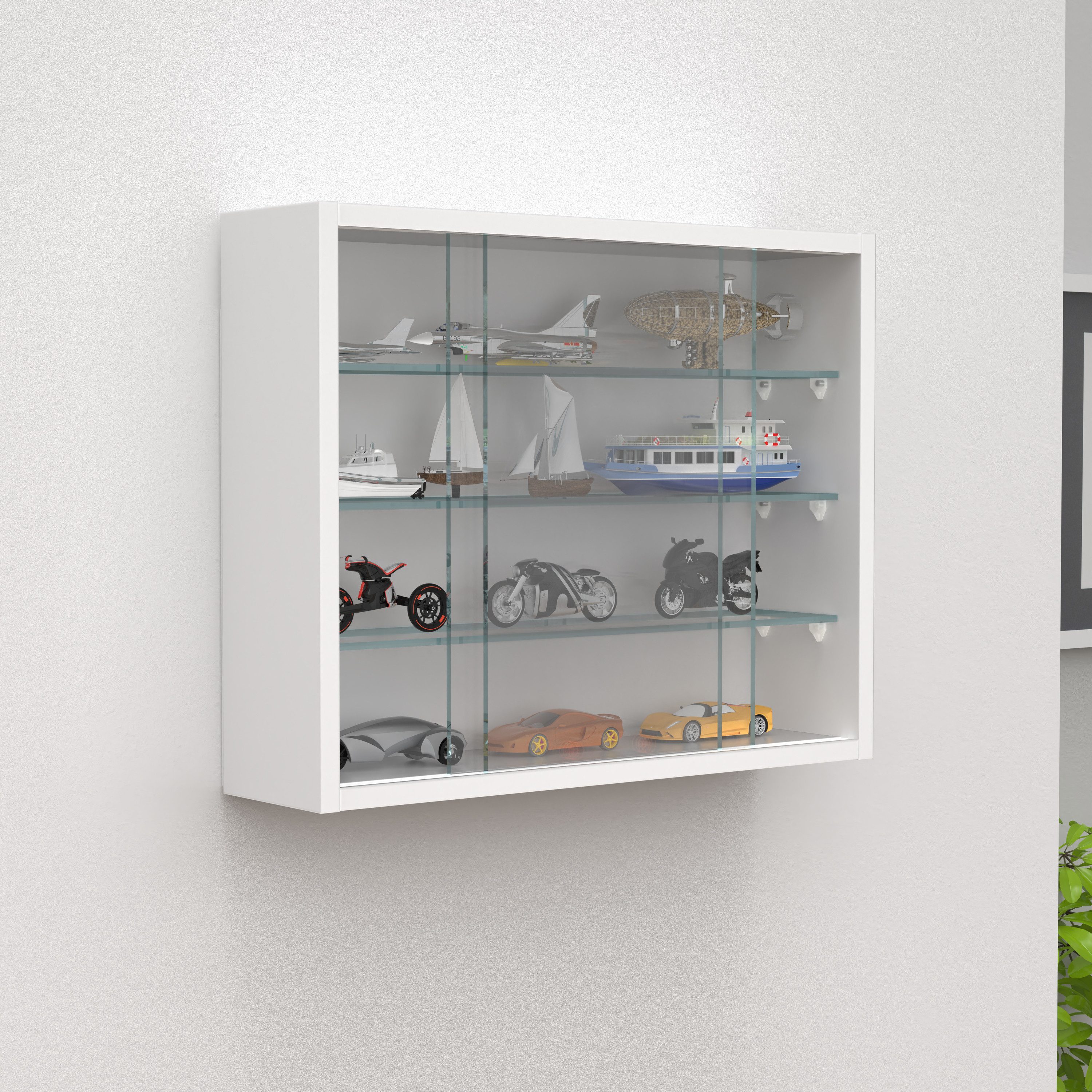 VCM Hängevitrine Drivalo B. 50 x T. 12 x H. 40 cm Präsentation und Aufbewahrung von Sammlerstücken, Wohnzimmer oder Büro – Bild 3 von 4