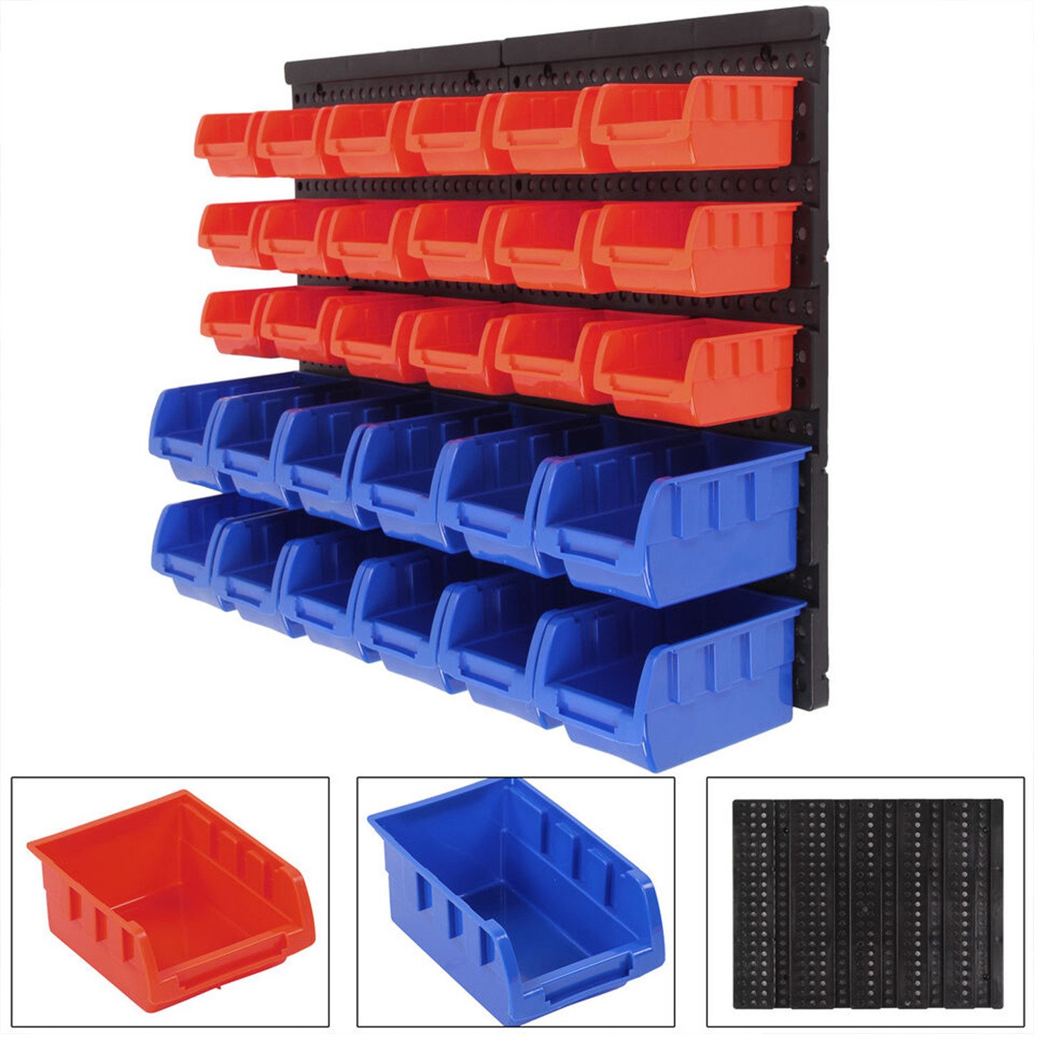 ToteBox Aufbewahrungsbox Kunststoffbehälter-Regal für Garage/Werkstatt (30 St)