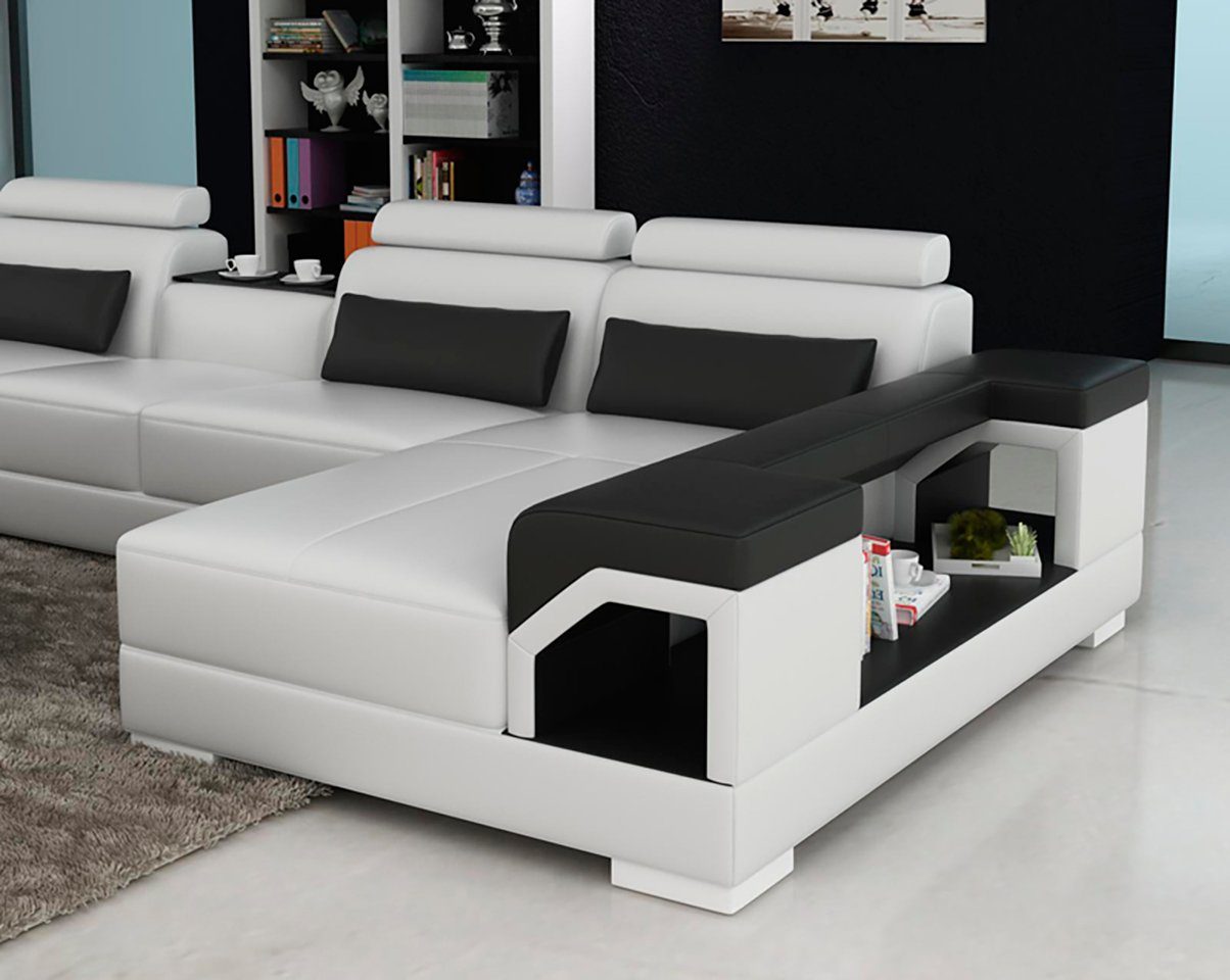 Eck Sofa Ecksofa Design Modern Couch Wohnlandschaft Ecksofa, Ledersofa JVmoebel