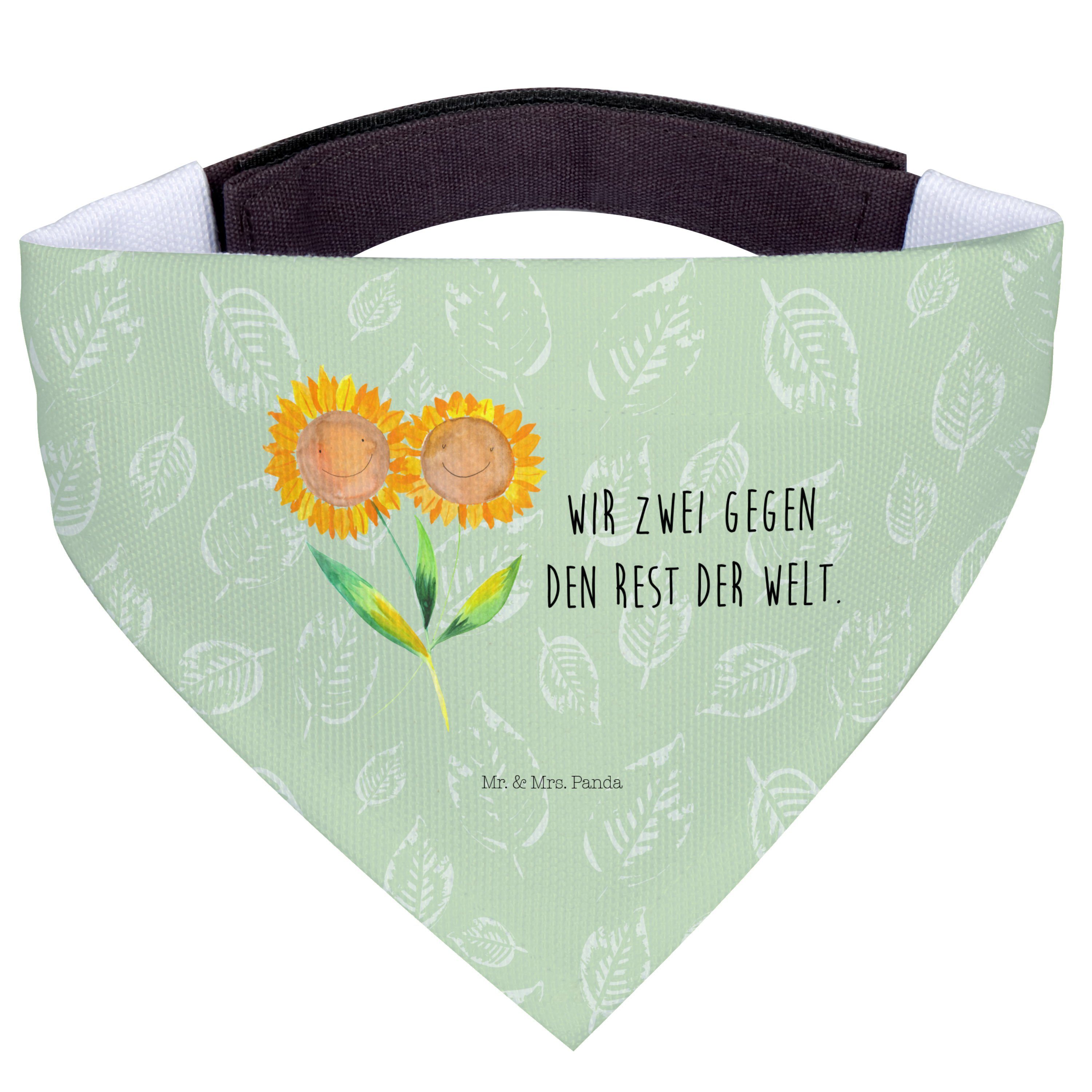 Mr. & Mrs. Panda Hundefliege Blume Sonnenblume, Hundehalstuch L, Blattgrün, Halstuch Für Hunde, Fr, Polyester