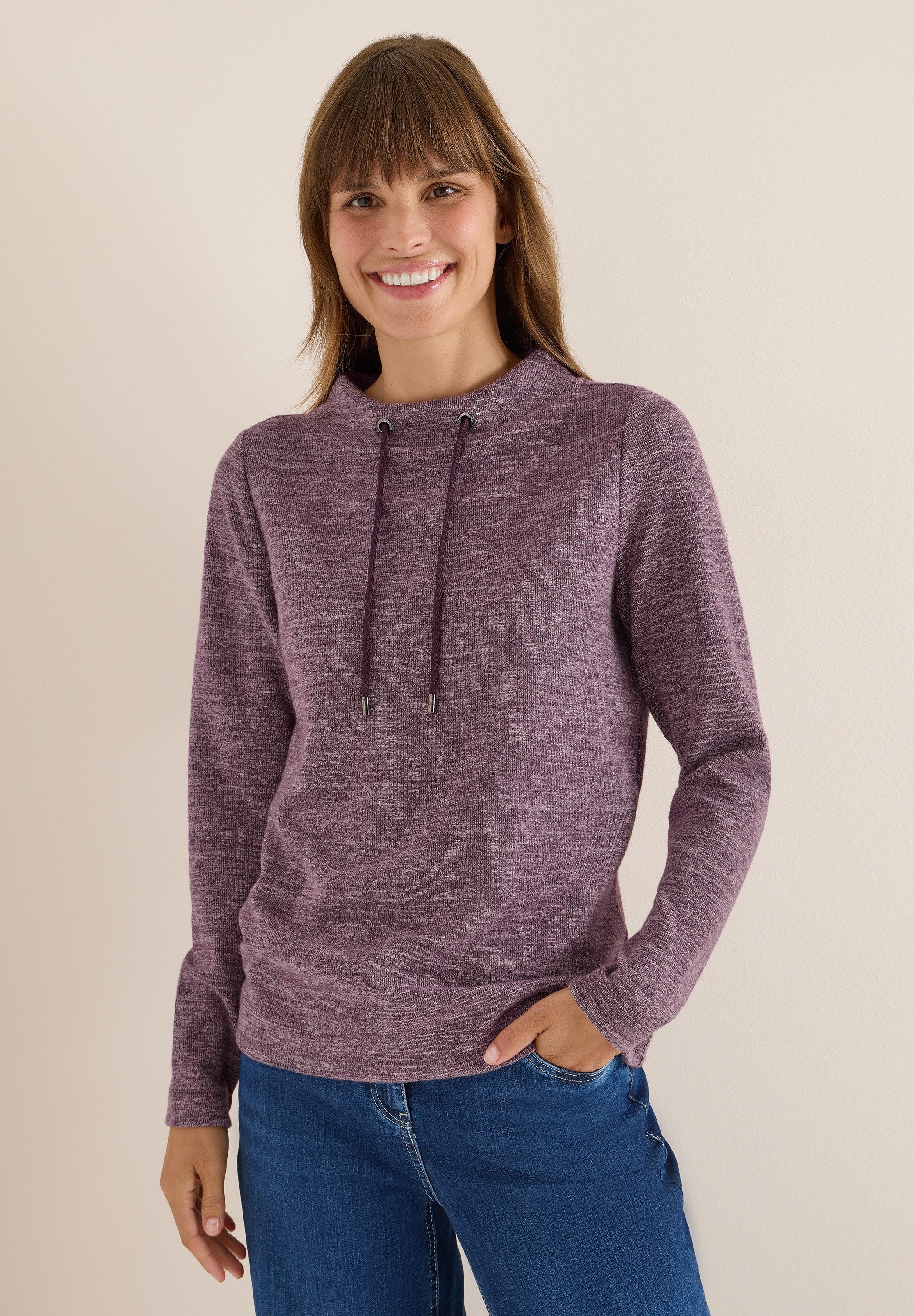 CECIL Langarmshirt in Melange Optik günstig online kaufen