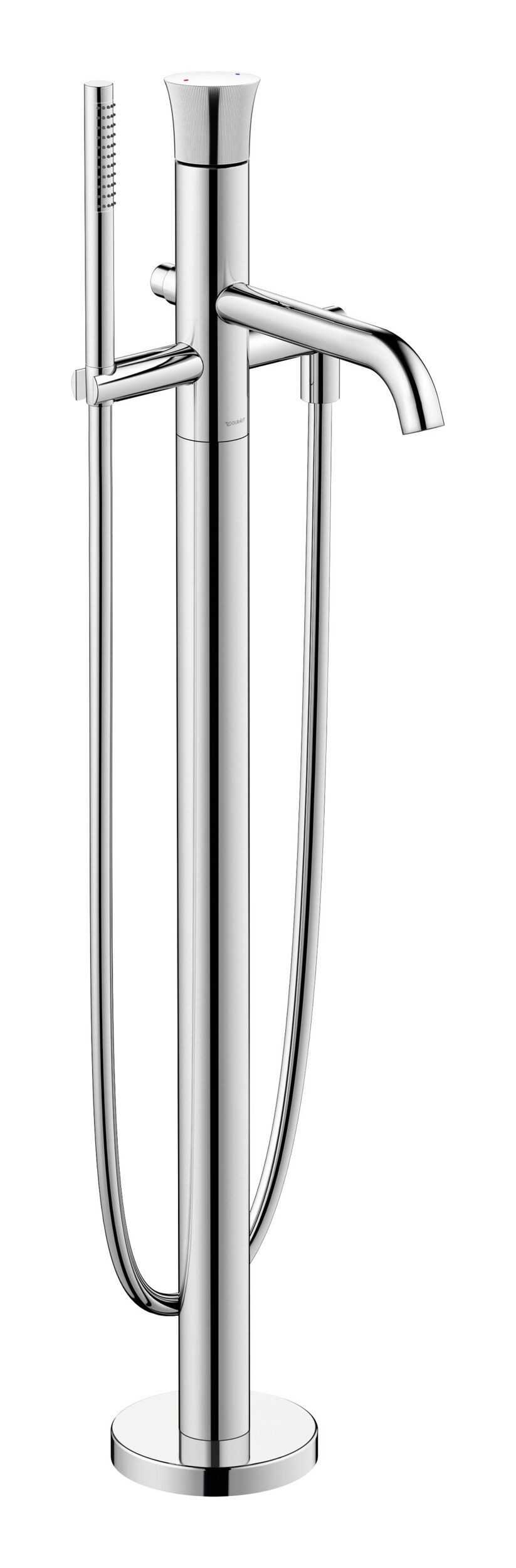 Duravit Wannenarmatur White Tulip Einhebel-Wannenmischer bodenstehend - Chrom Hochglanz